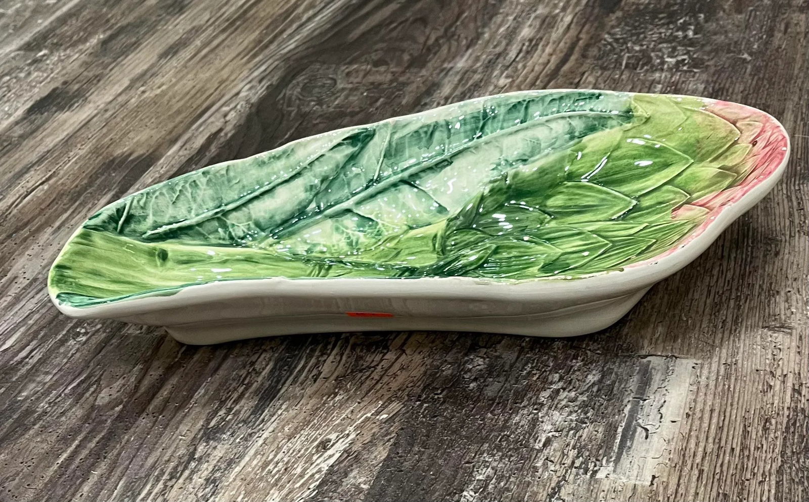 1970s Handpainted Artichoke Dish From Italy - 2