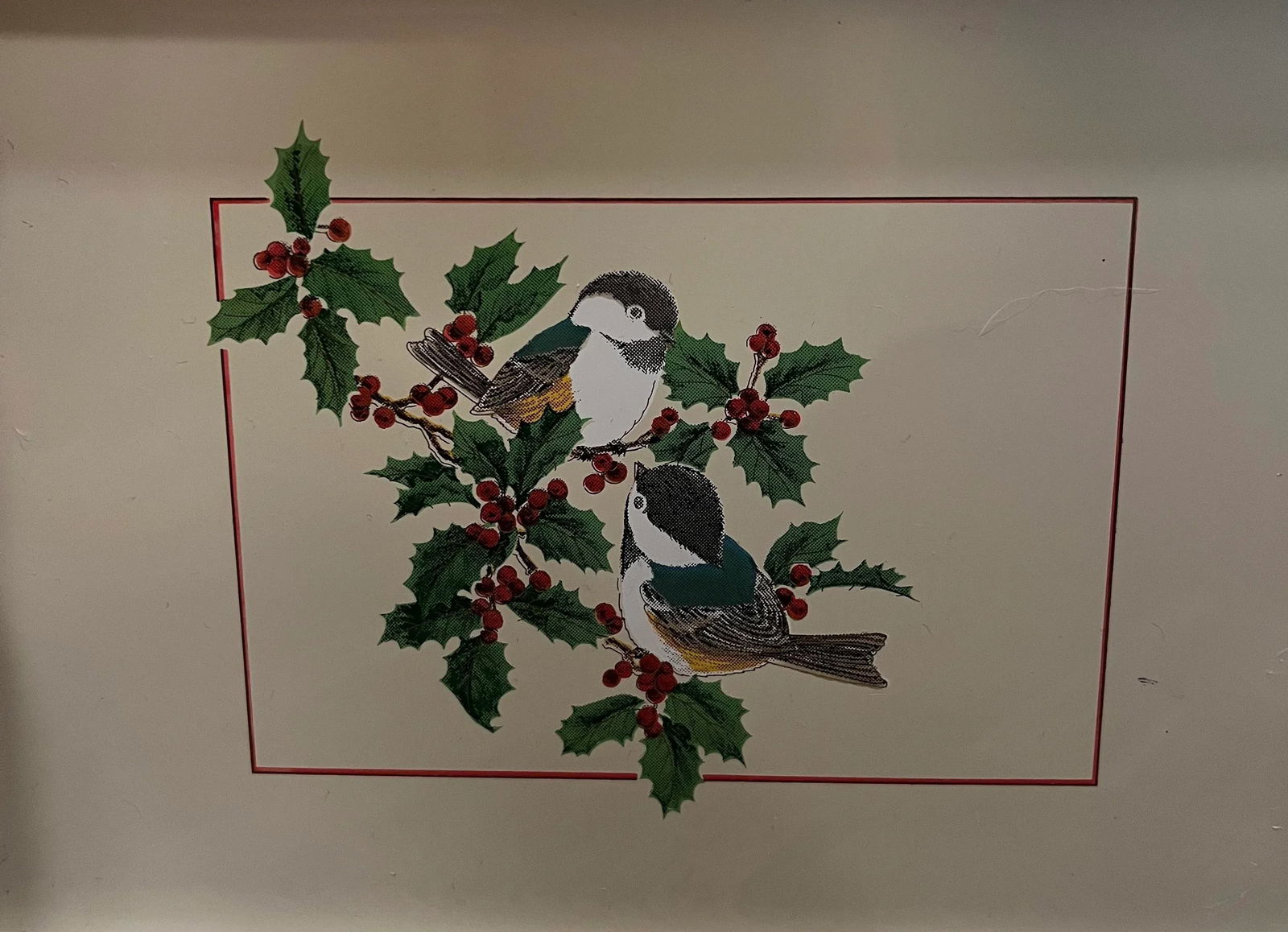 1980s Petite Otagiri Lacquerware Christmas Tray - 2