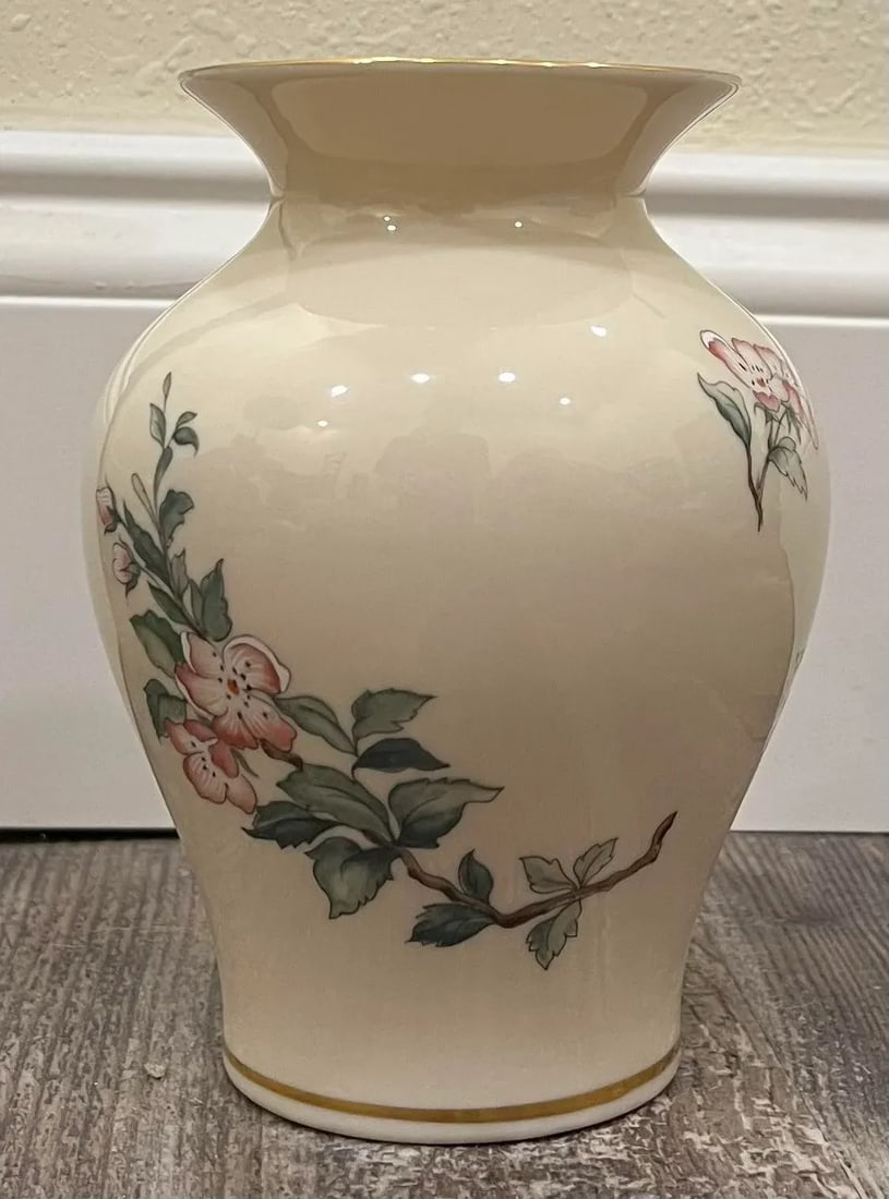 1980s Lenox Serenade Floral Vase - 3