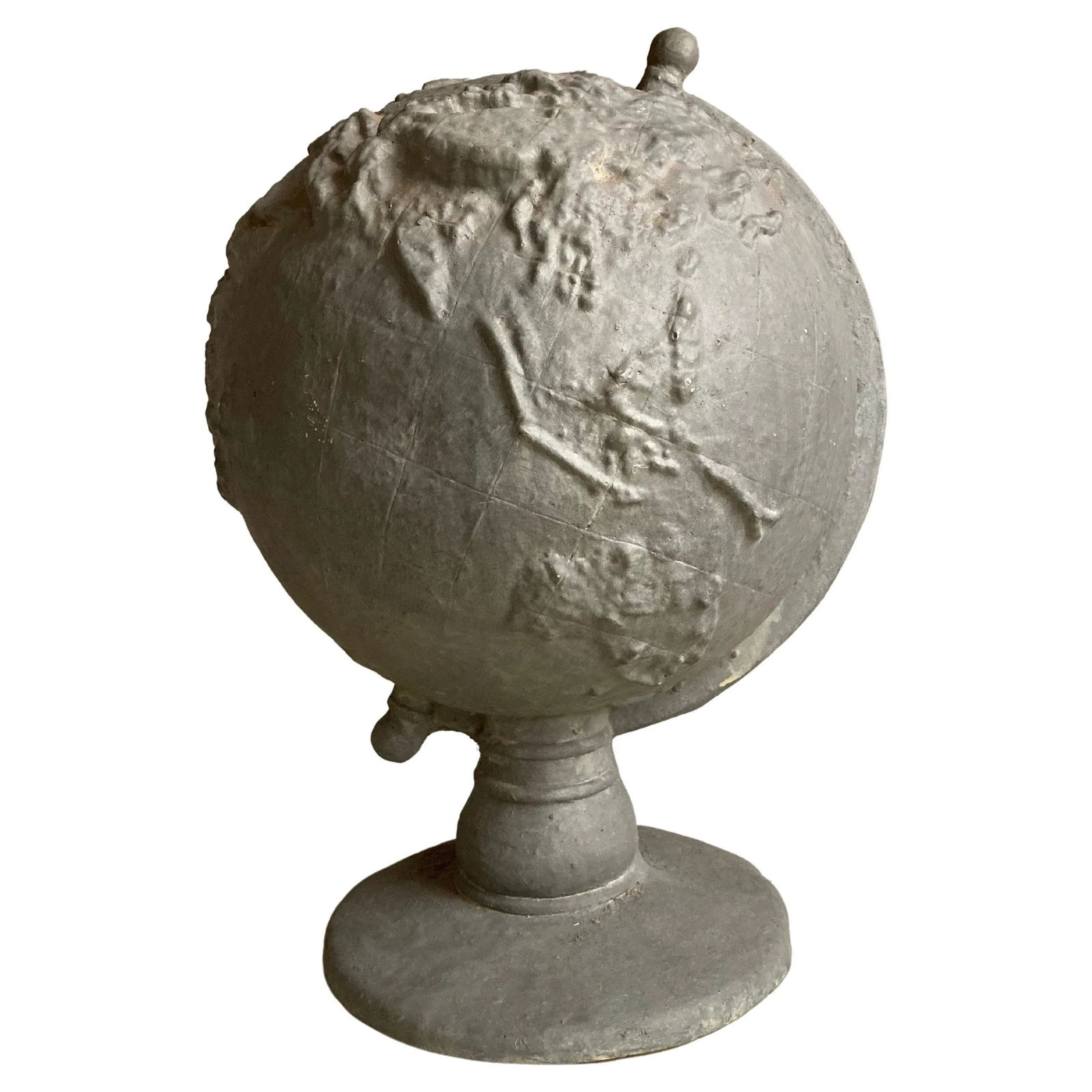 Mid 20th Century Serge Roche Style Plaster Globe of the Earth - 13