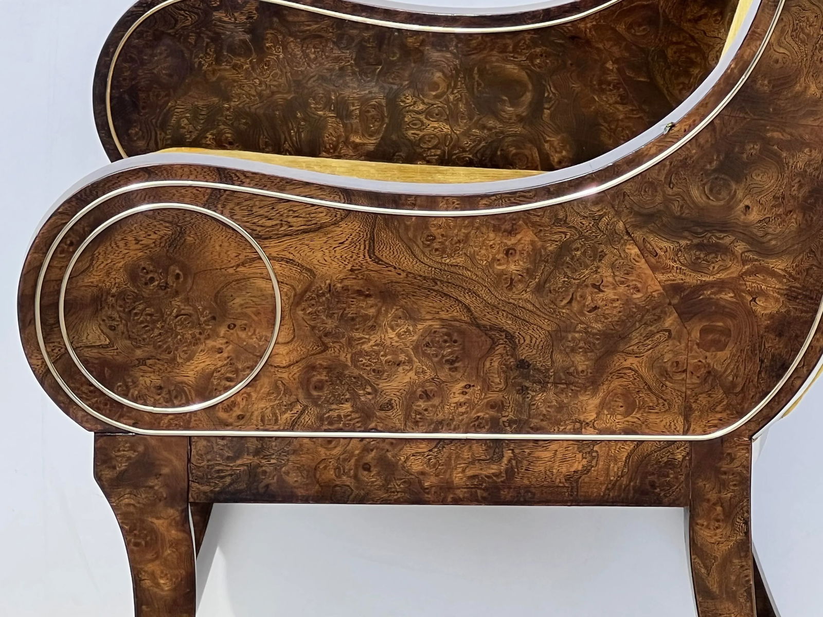 1970s Bernhard Rohne Acid-Etched Brass Dining Set. - 4