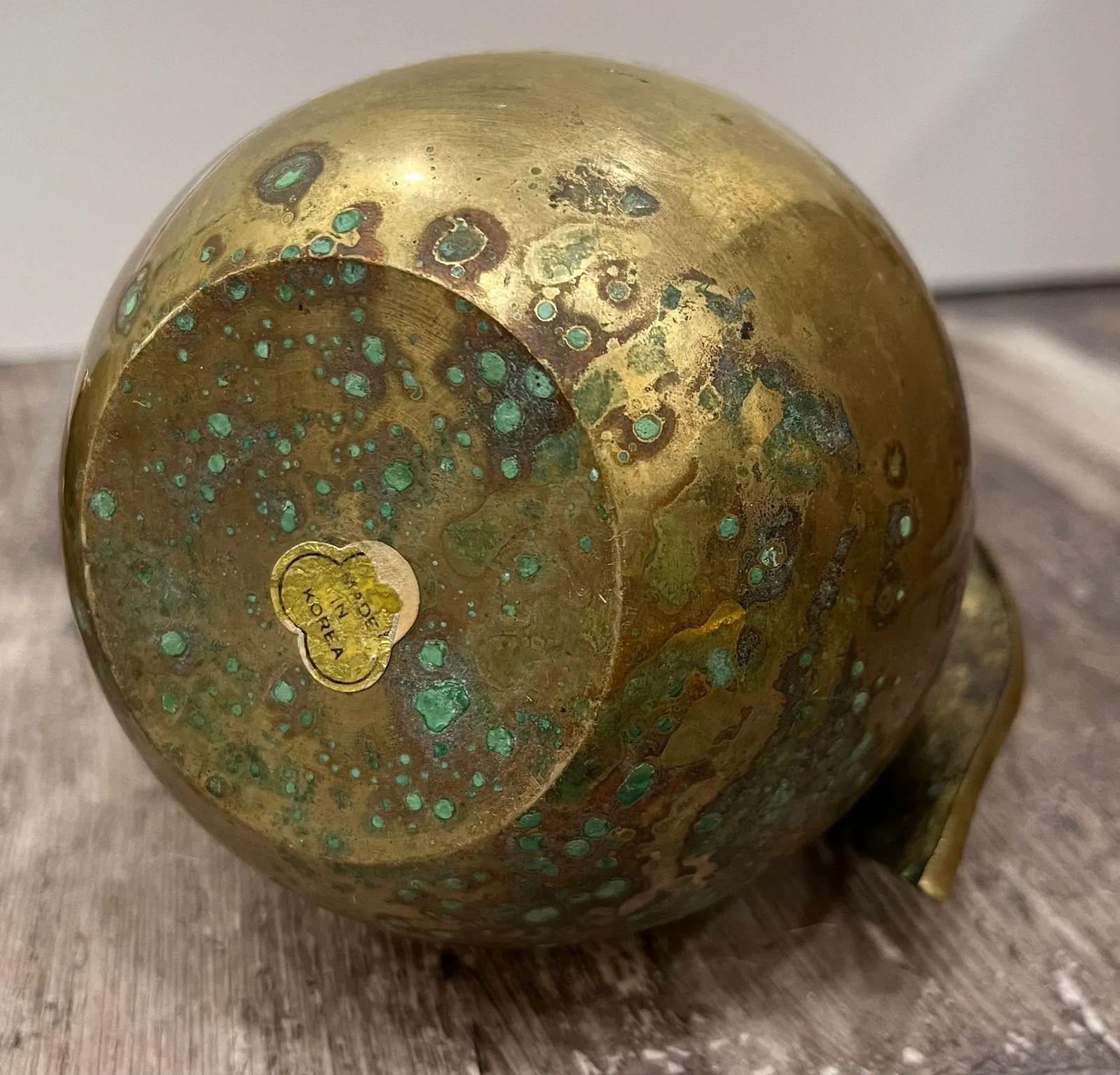 Mid Century Solid Brass Apples- a Pair - 9