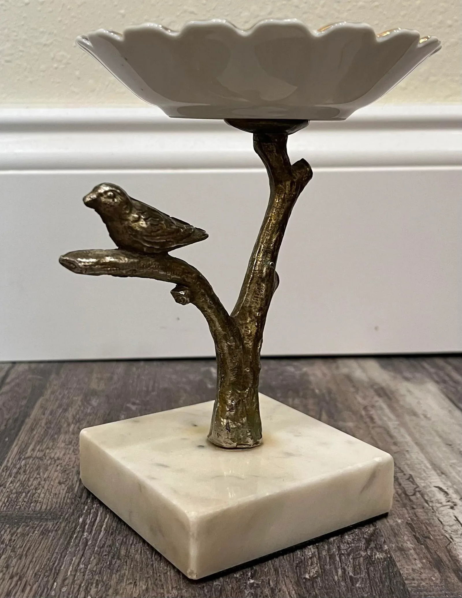 1960s Carrera Marble Bird Trinket Dish - 2