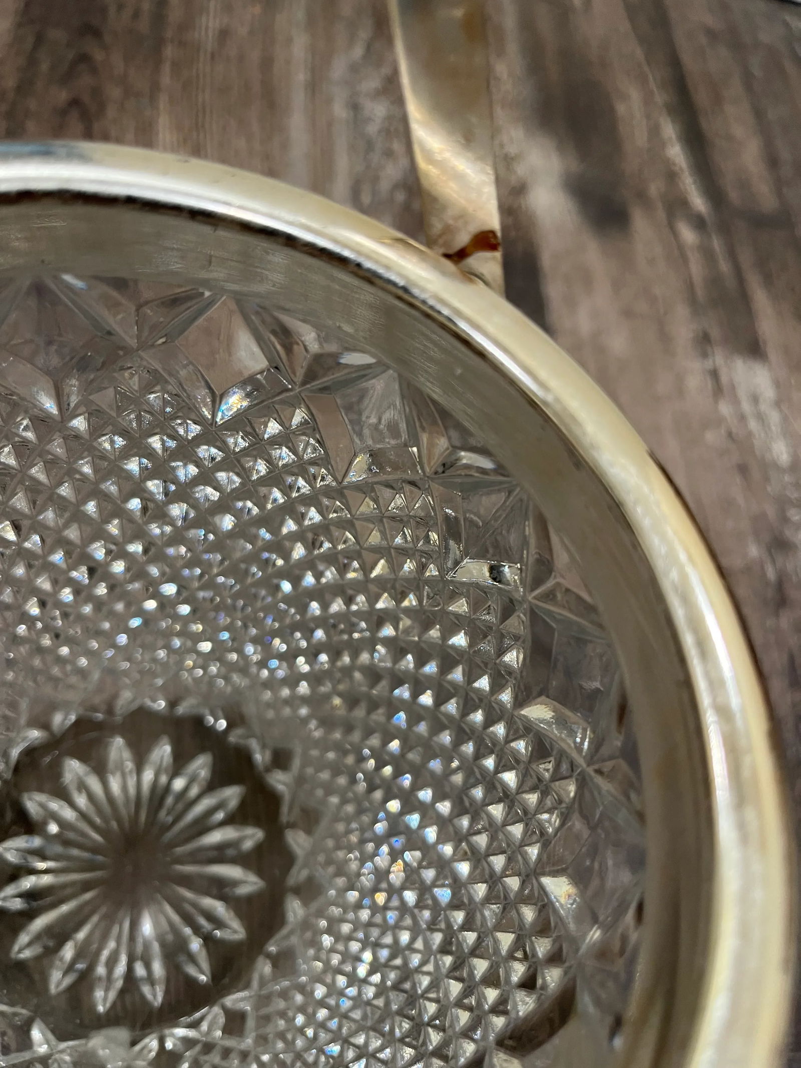 1980s Fb Rogers Silver-Tone Metal and Lead Crystal Ice Bucket - 10