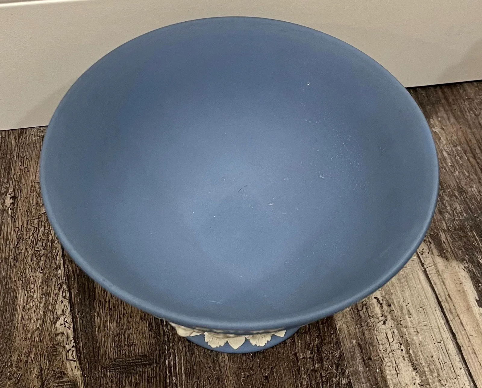 Wedgwood Blue Jasperware Footed Compote Circa 1910-1920s - 6