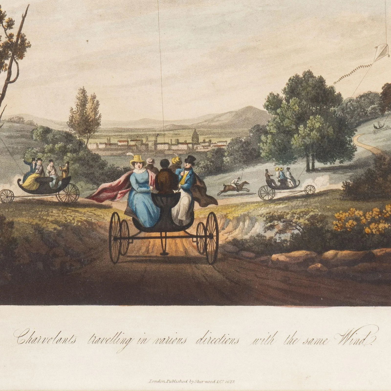 Charvolents Travelling in Various Directions With the Same Wind by S. Colman, 1827 - 3