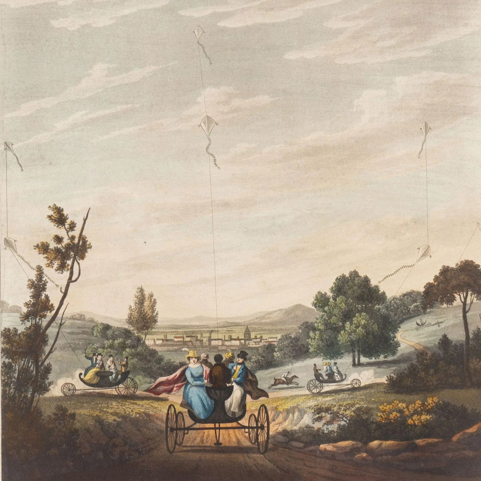 Charvolents Travelling in Various Directions With the Same Wind by S. Colman, 1827 - 7