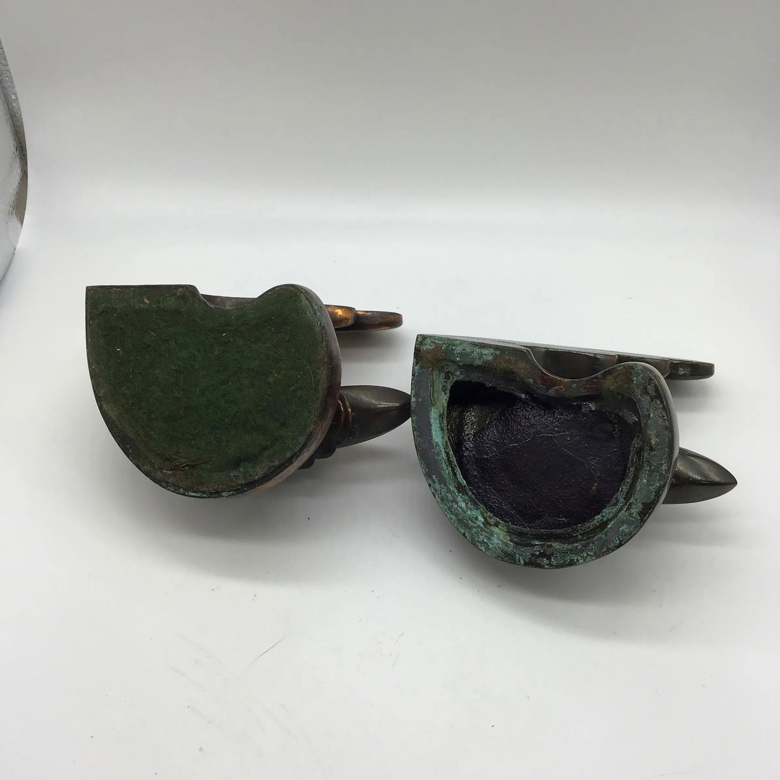 Art Deco Vintage 1930s Art Deco Bookends by Dodge Inc Speed Boat With Wave Bronze Metal - a Pair - 4