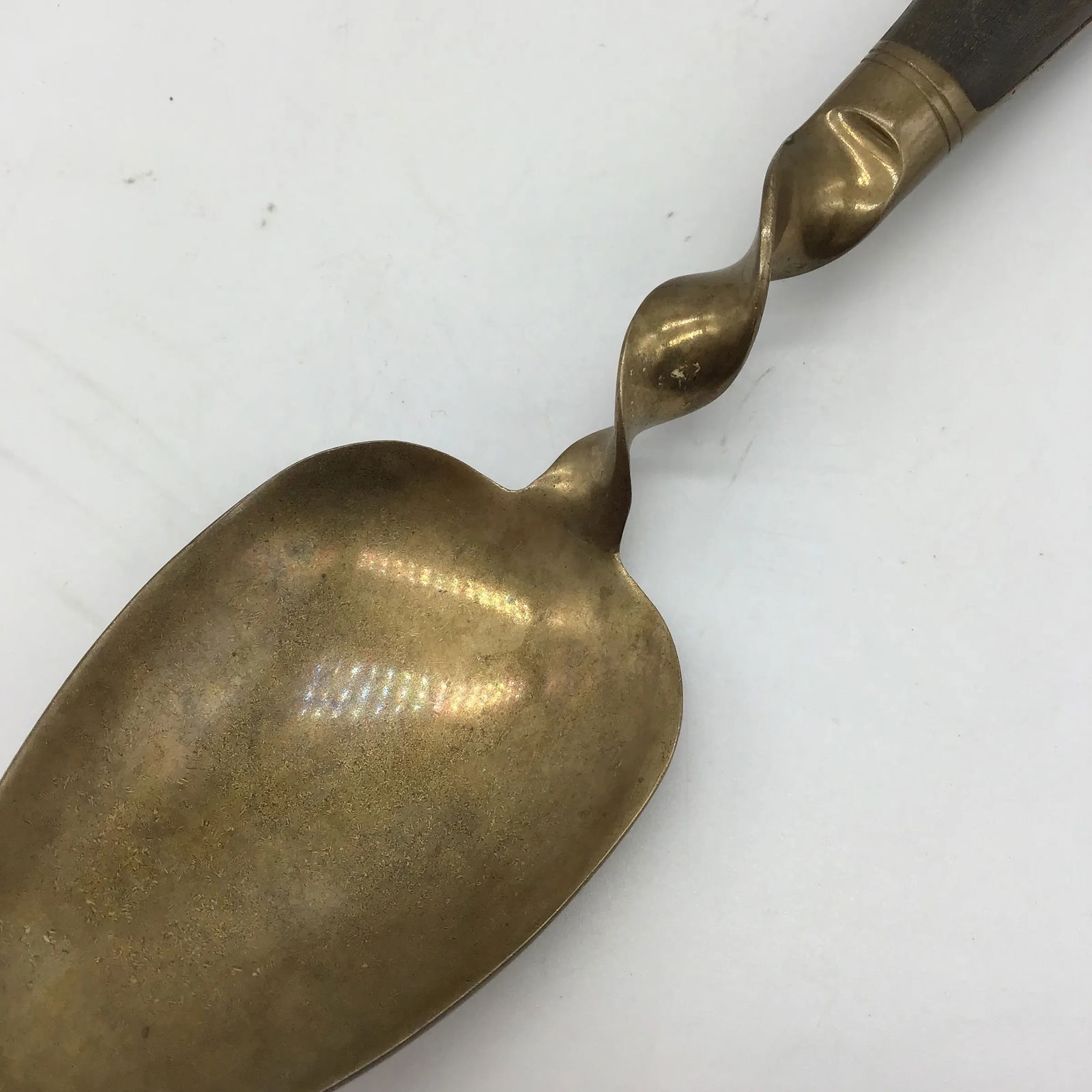 Brass Buddha & Wood Vintage Siam Salad Spoon and Fork Serving Set- 2 Pieces - 4