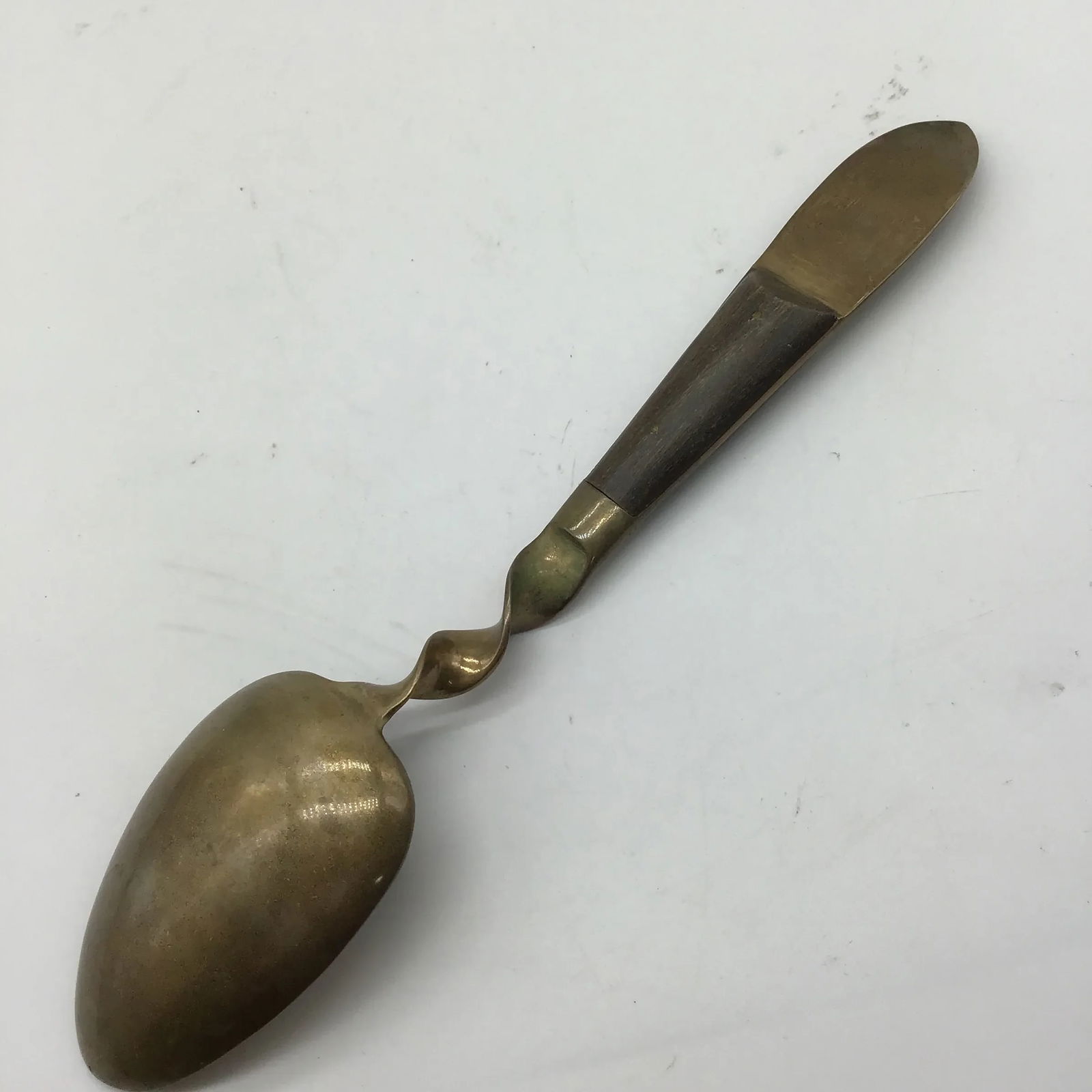 Brass Buddha & Wood Vintage Siam Salad Spoon and Fork Serving Set- 2 Pieces - 5