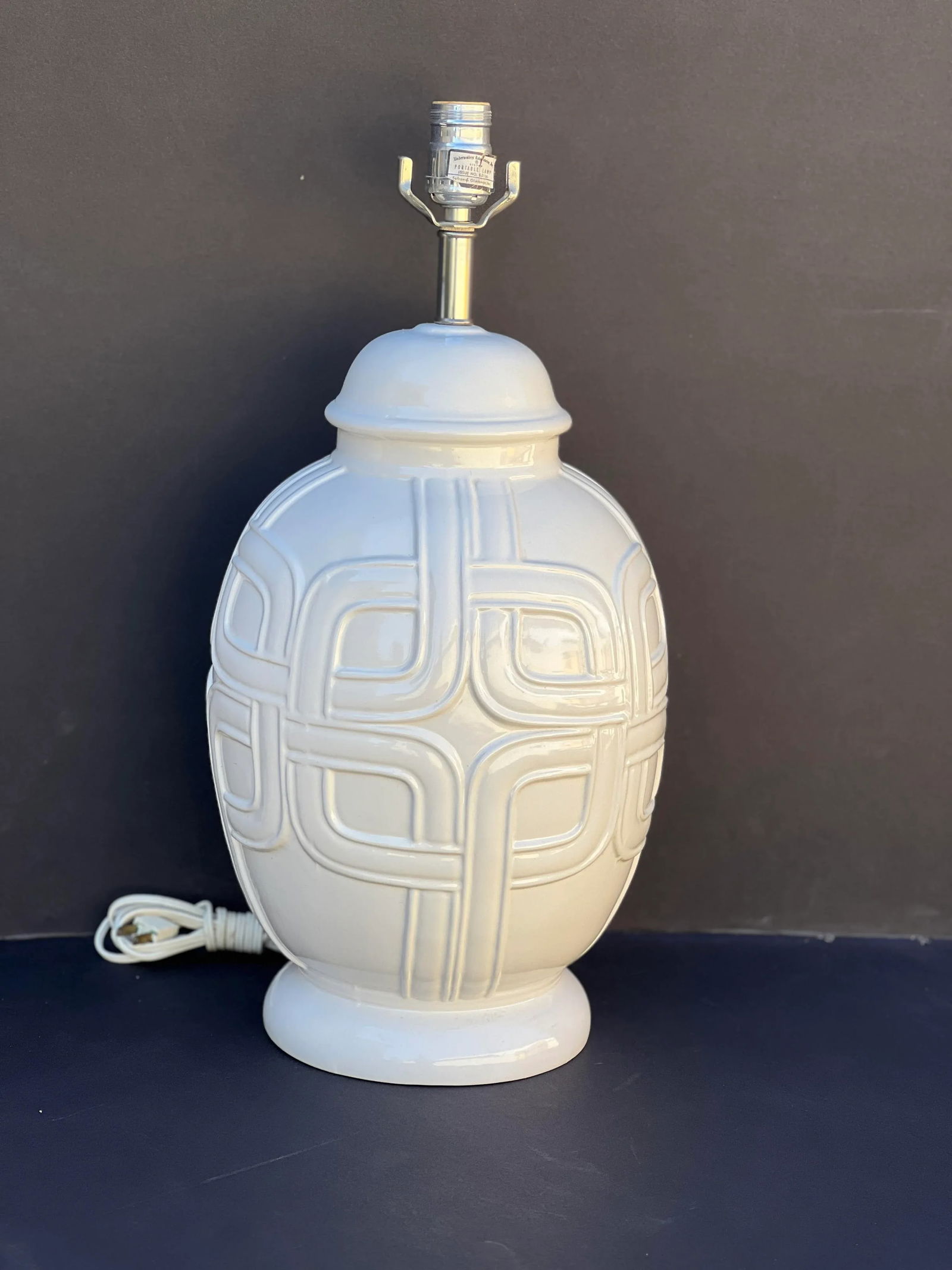 Mid-Century Ceramic Table Lamps, Pair - 3