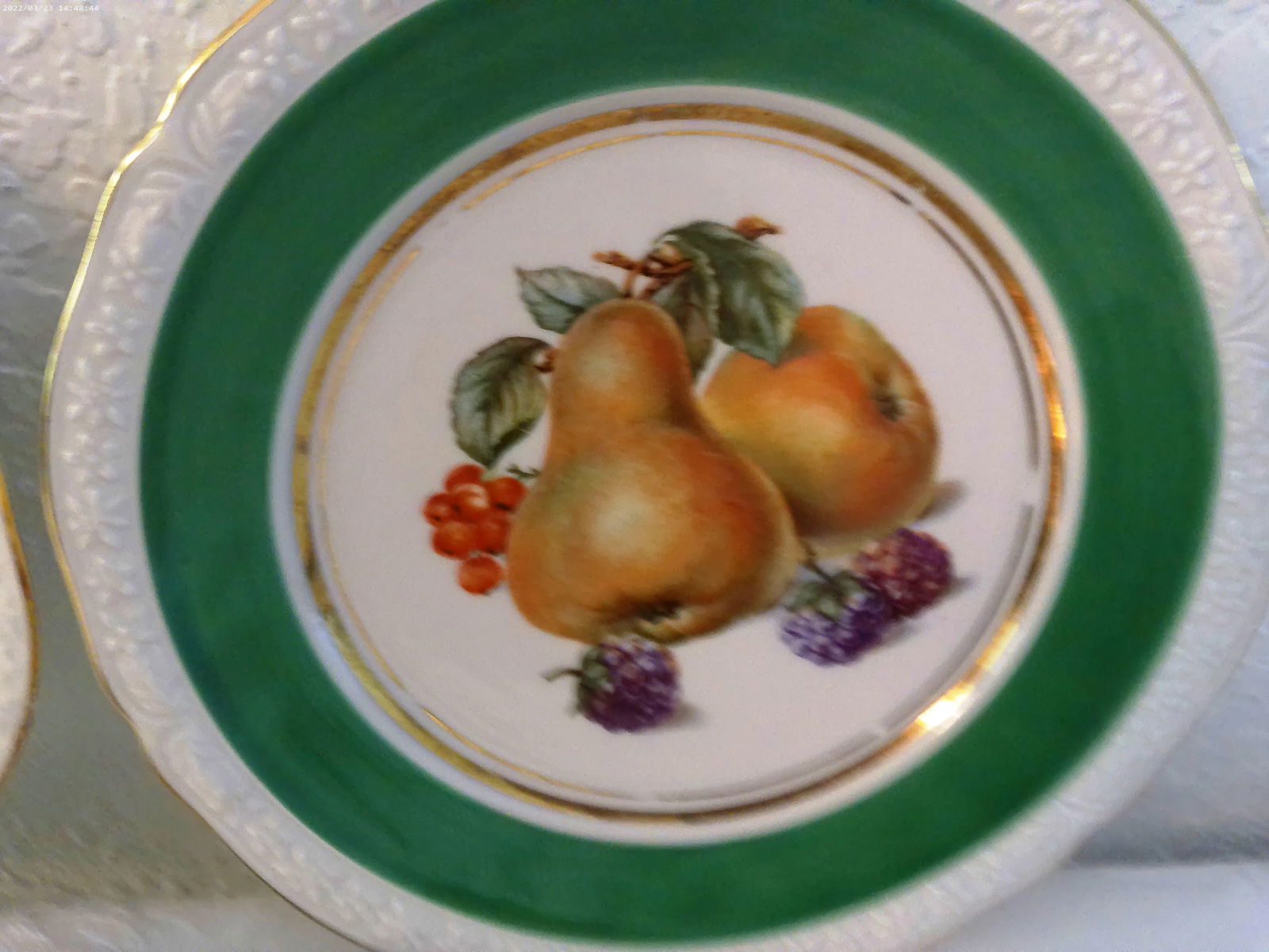 Vintage Imperial Bavaria Fruit Plates, Set of 3 - 2