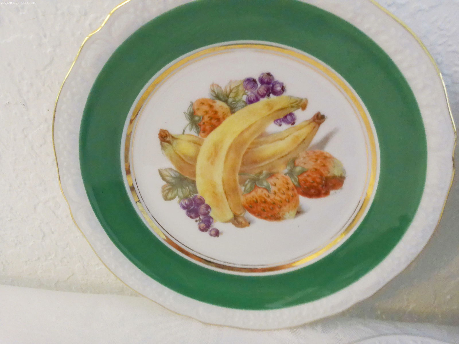 Vintage Imperial Bavaria Fruit Plates, Set of 3 - 4