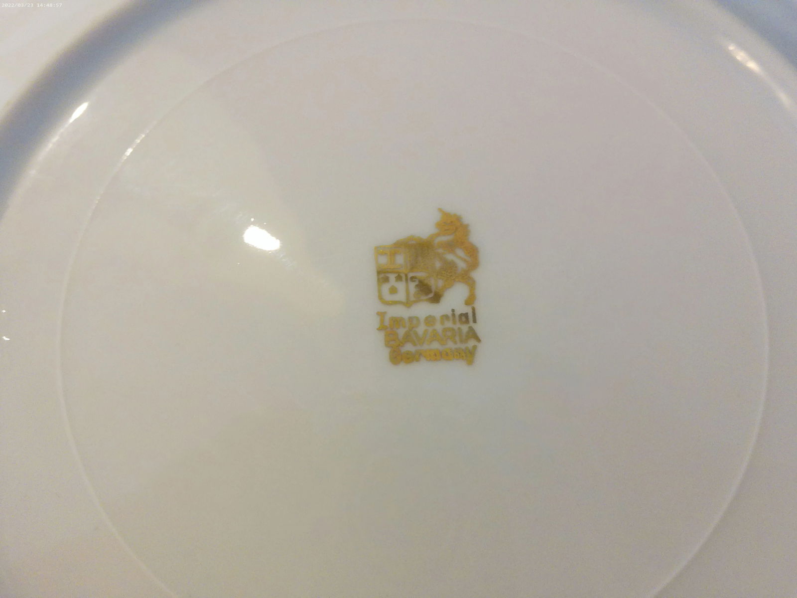 Vintage Imperial Bavaria Fruit Plates, Set of 3 - 6