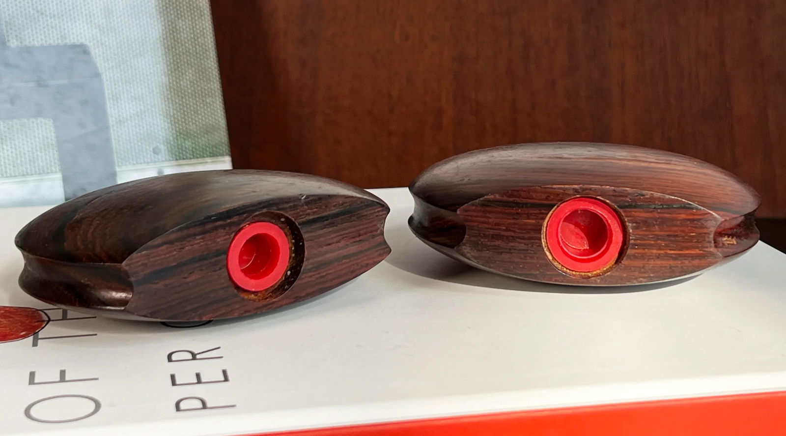 Mid Century Danish Modern Rosewood Disc Salt & Pepper Shakers - a Pair - 9