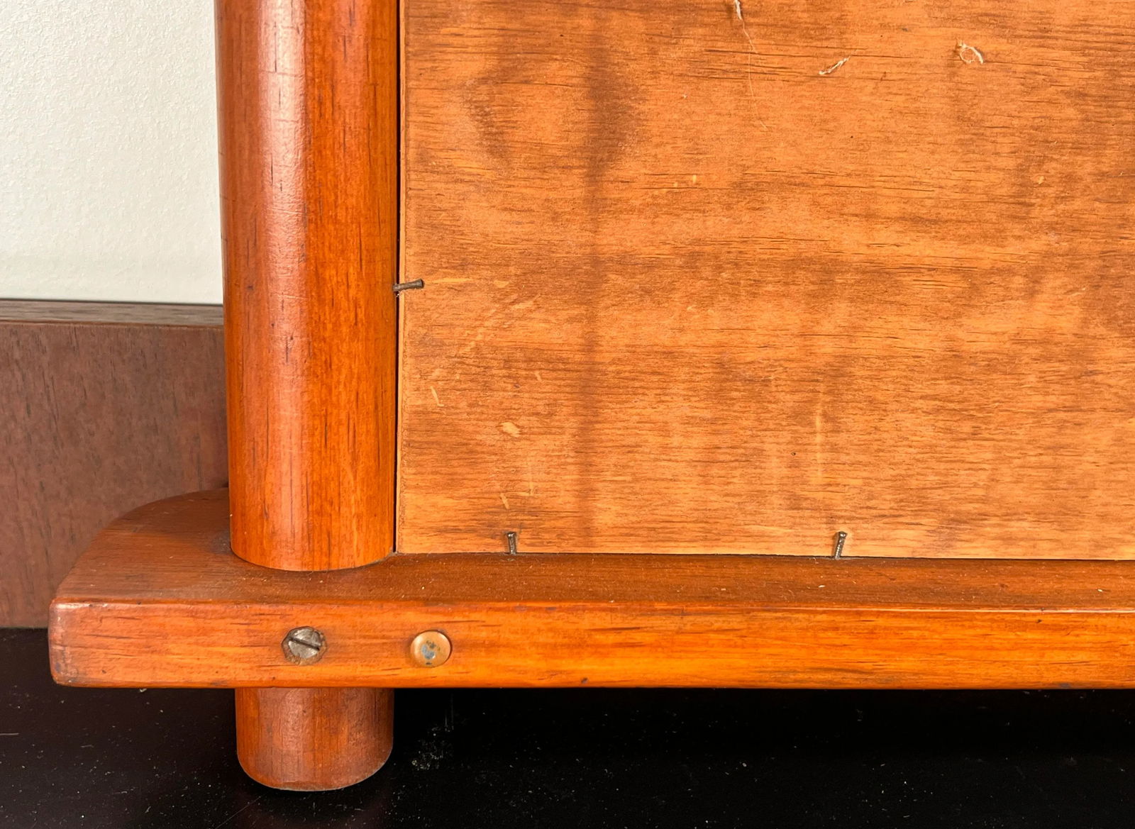 Vintage Mid Century Modern Sculptural Wood Wall Mirror - 10