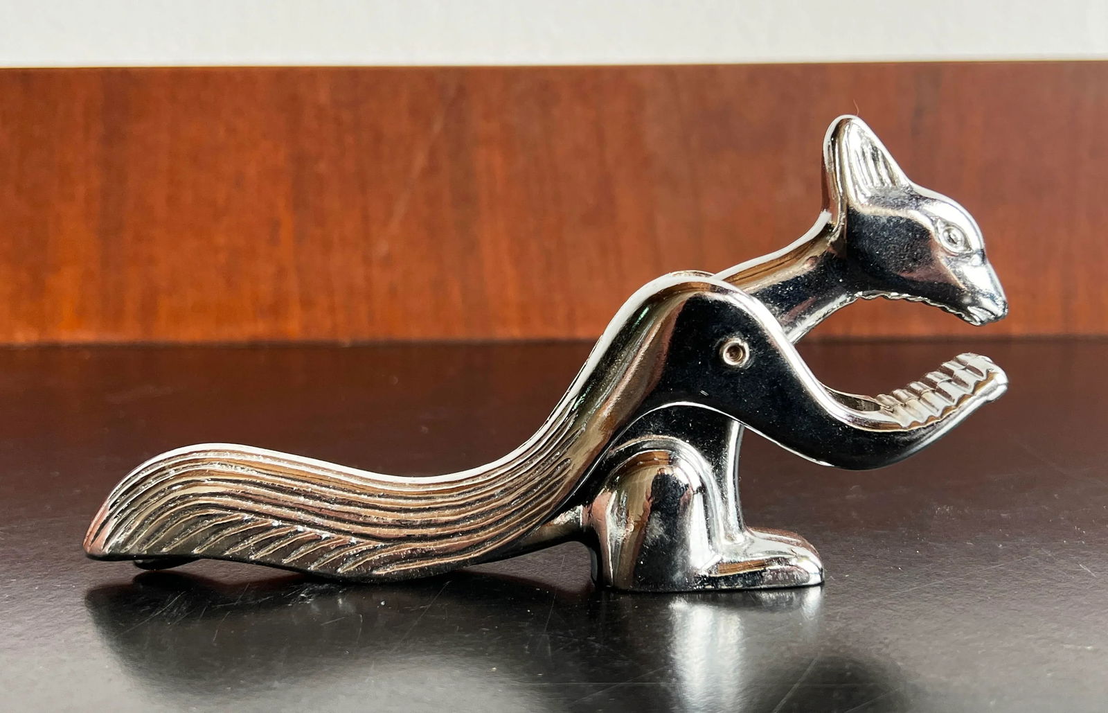 Vintage Chrome Kangaroo Nut Cracker - 5