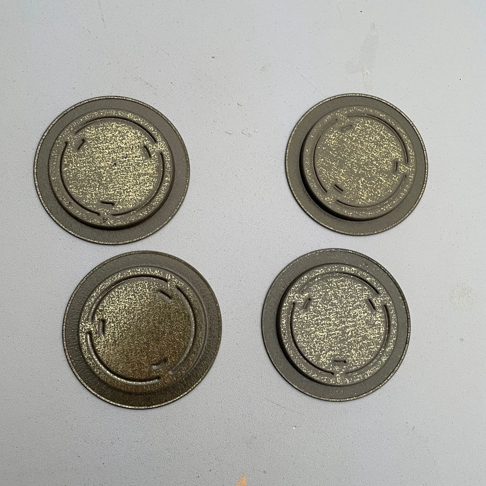 Vintage Mid Century Modern Metal State Coasters- Set of 4 - 3