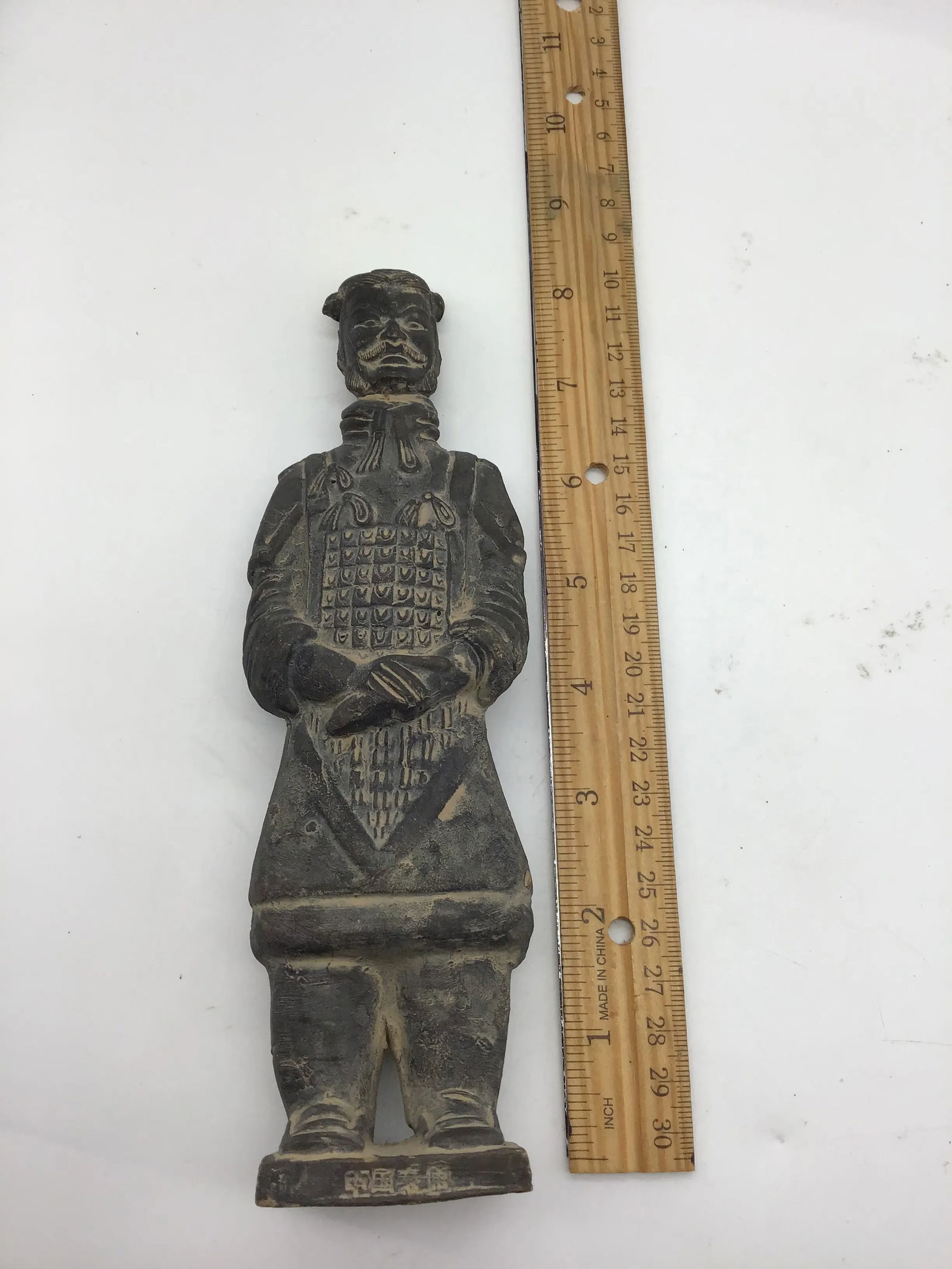 Chinese Mid 20th Century Chinese Terracotta Warrior General Figure (Xian) Statue MCM - 4