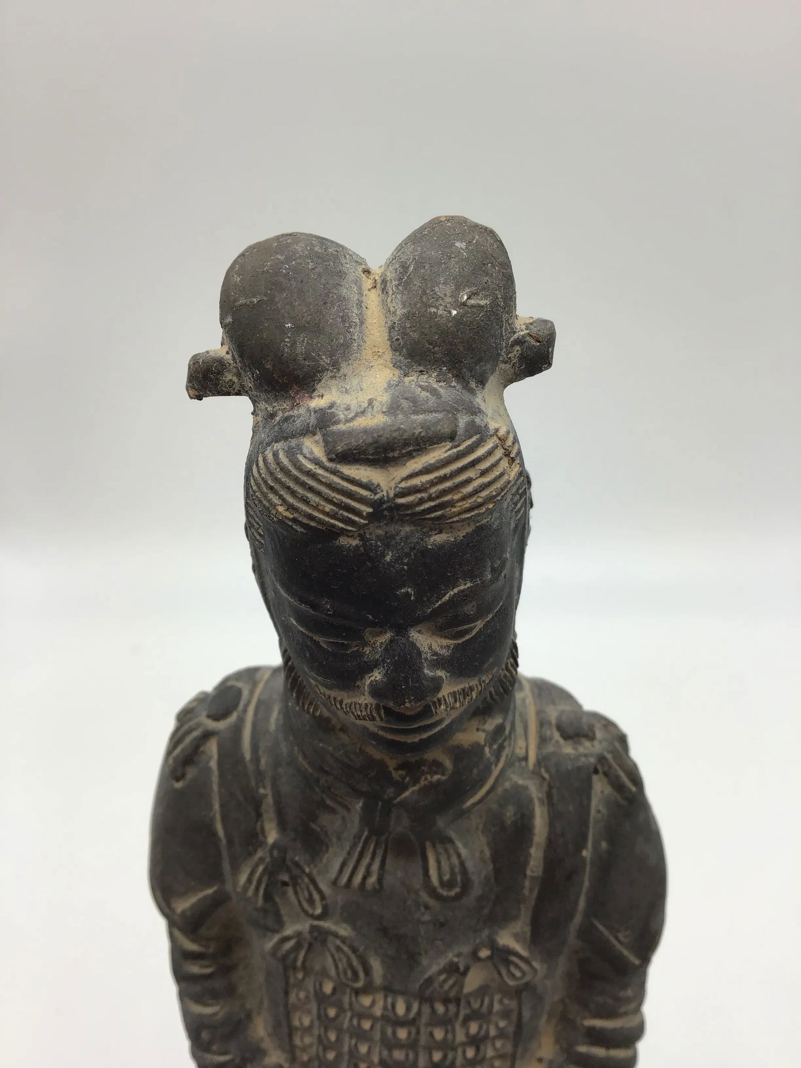 Chinese Mid 20th Century Chinese Terracotta Warrior General Figure (Xian) Statue MCM - 5