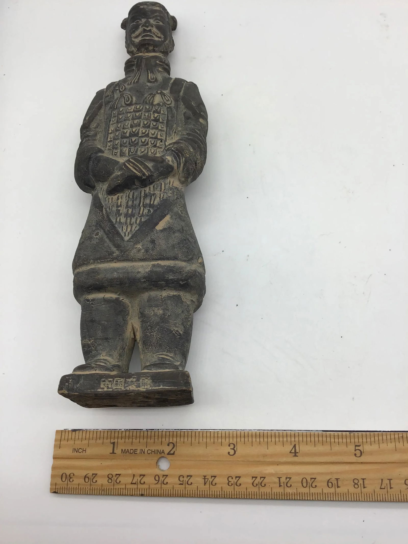 Chinese Mid 20th Century Chinese Terracotta Warrior General Figure (Xian) Statue MCM - 6