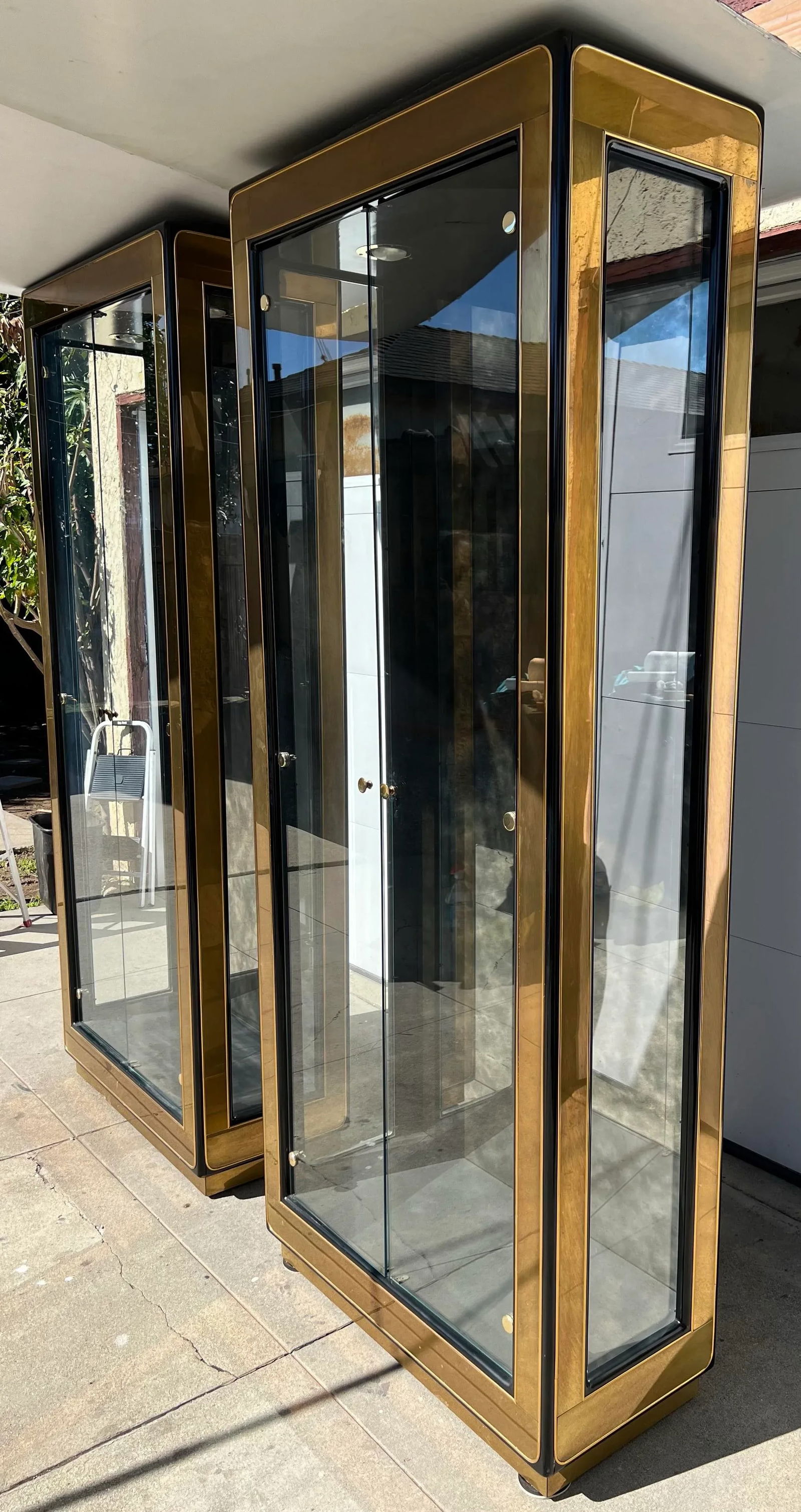 1970s Mastercraft Cabinets/Vitrines - a Pair - 7