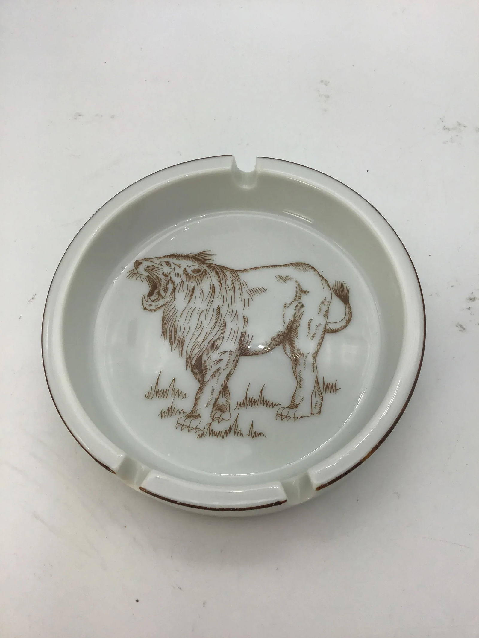 Wild Habitat Vintage Ashtrays Set of 3 Exclusive Design by the Shafford Co Lion, Zebra, Giraffe Stac - 4