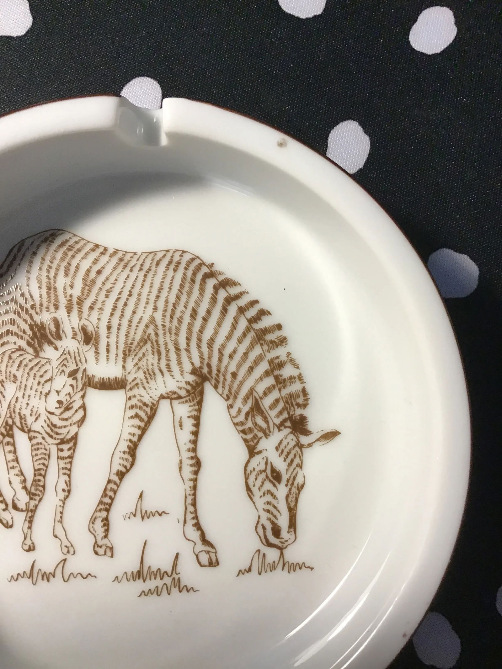 Wild Habitat Vintage Ashtrays Set of 3 Exclusive Design by the Shafford Co Lion, Zebra, Giraffe Stac - 7
