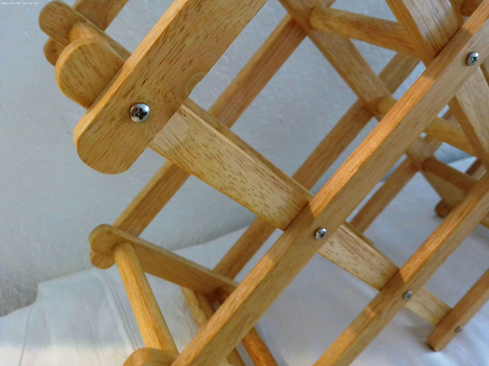 1970s Expandable Wood Wine Rack - 3