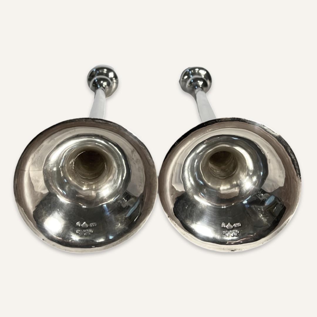 Pair of 1940s Antonio Pineda Sterling Silver Candlesticks - 2