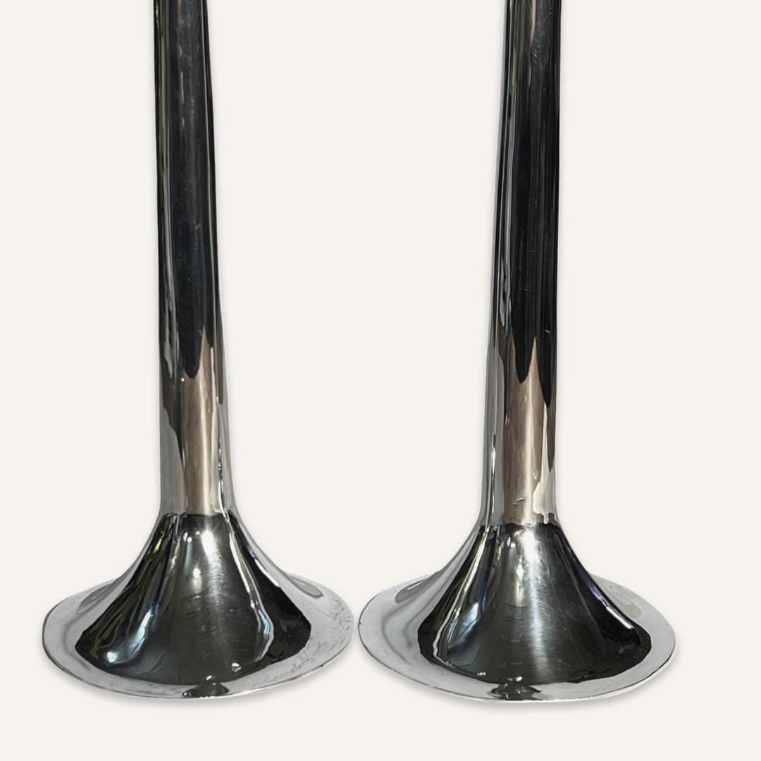 Pair of 1940s Antonio Pineda Sterling Silver Candlesticks - 3