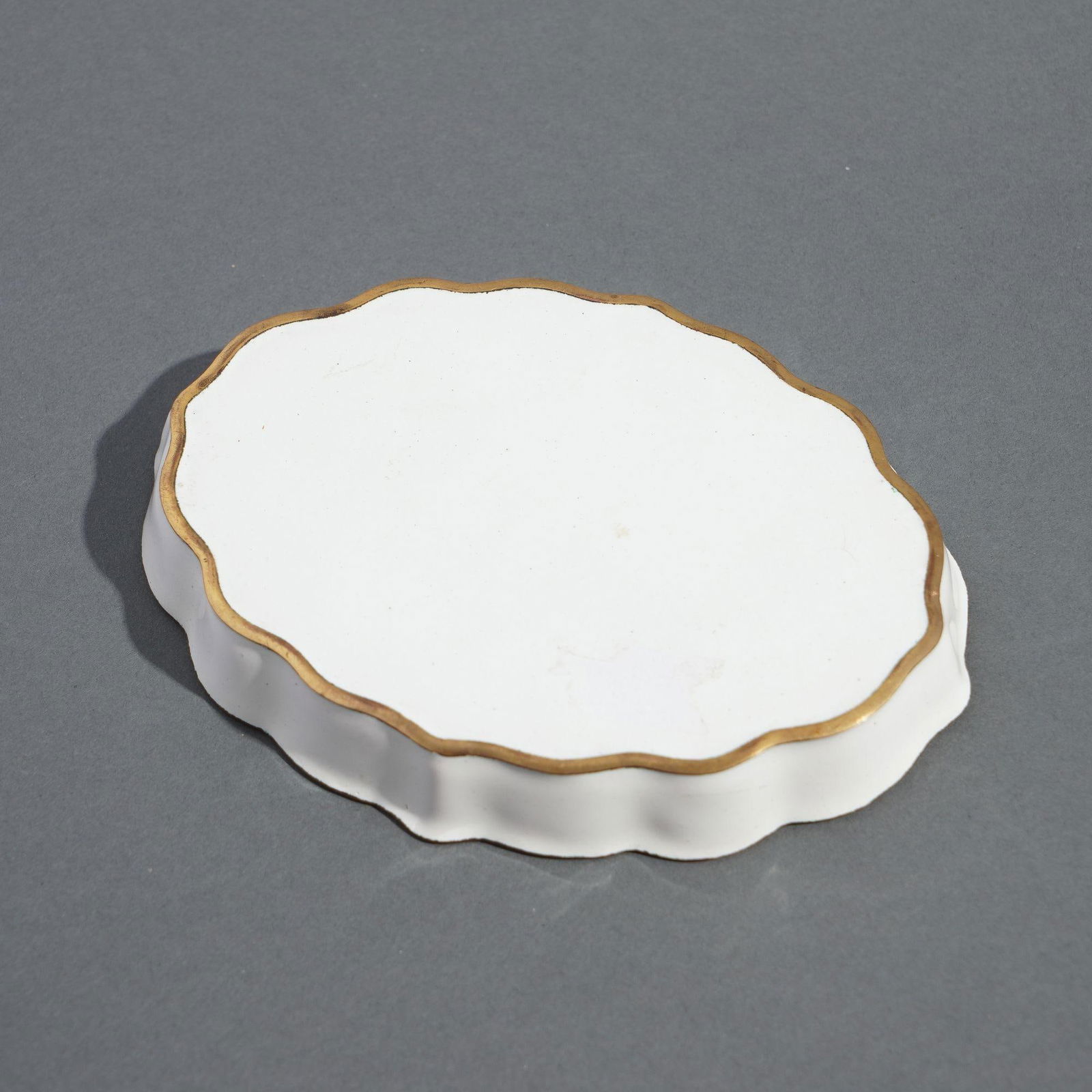 Chinese Enameled Pin Tray Decorated With Mums & Cherry Blossoms, 1950's - 8