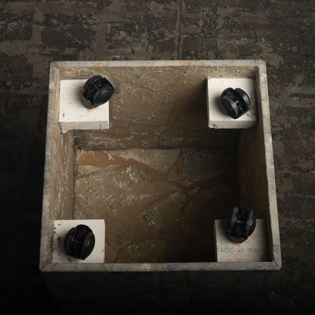 1980s Marble Stone Cube Mosaic Side End Accent Table Italian Modern - 10