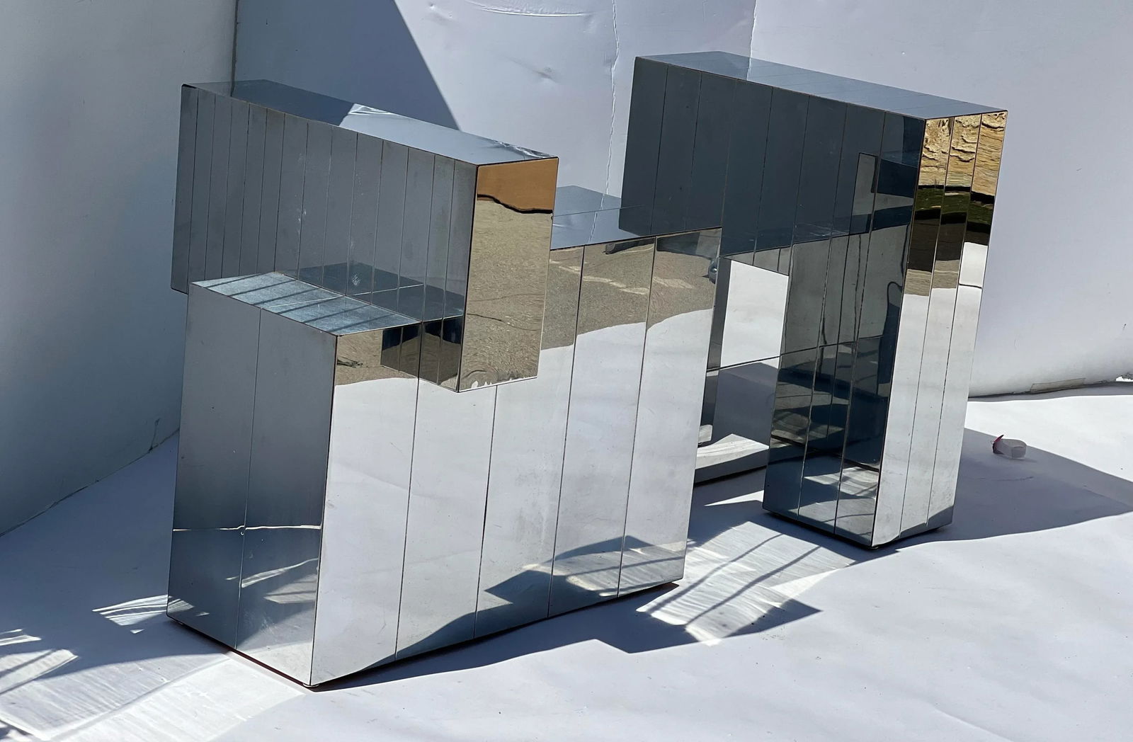 1970s Paul Evans Cityscape Chrome Dining Table and Chairs 6. - 8