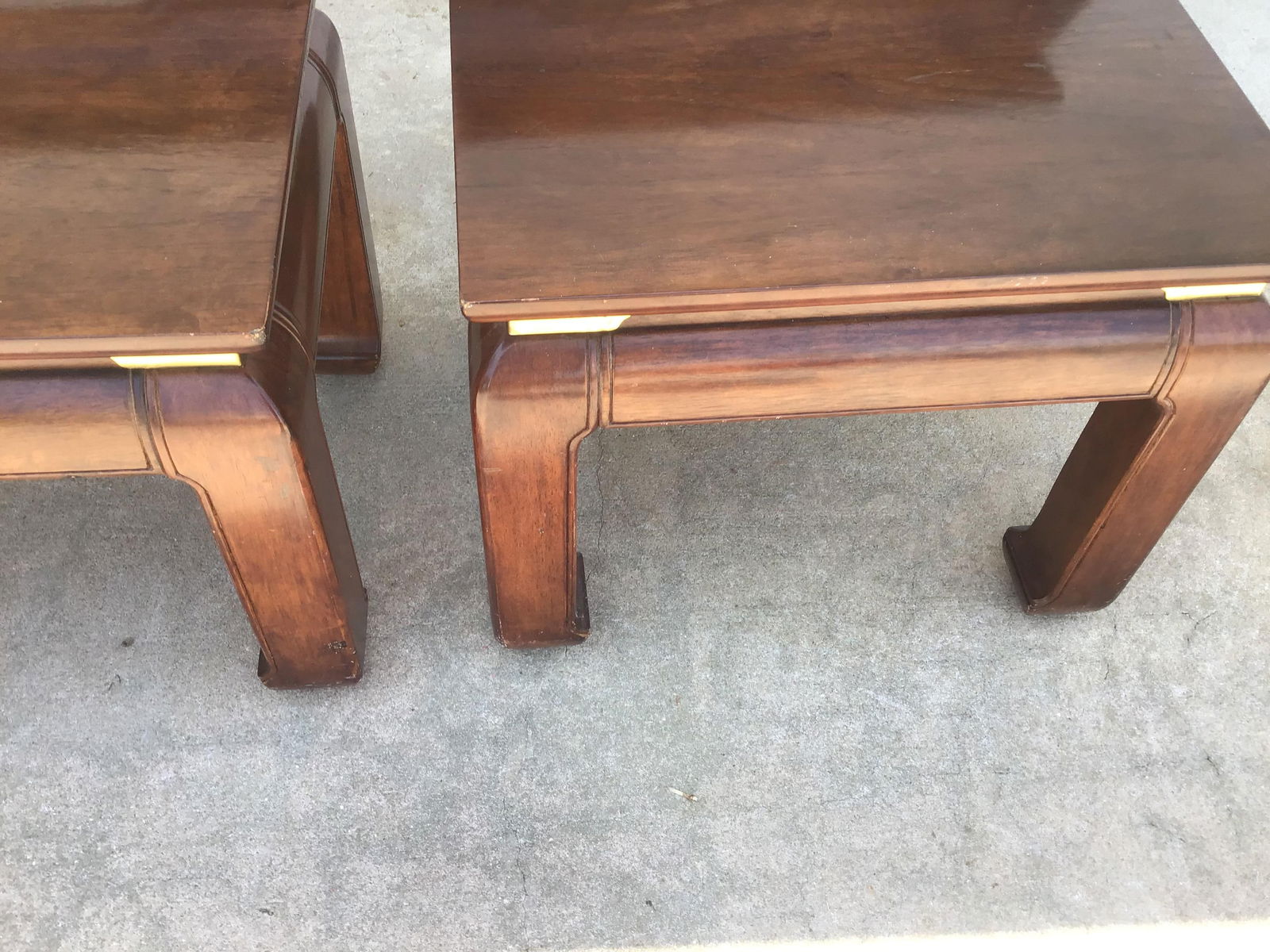 1970s Chinoiserie Style Console Table with benches - Set of 3 - 4