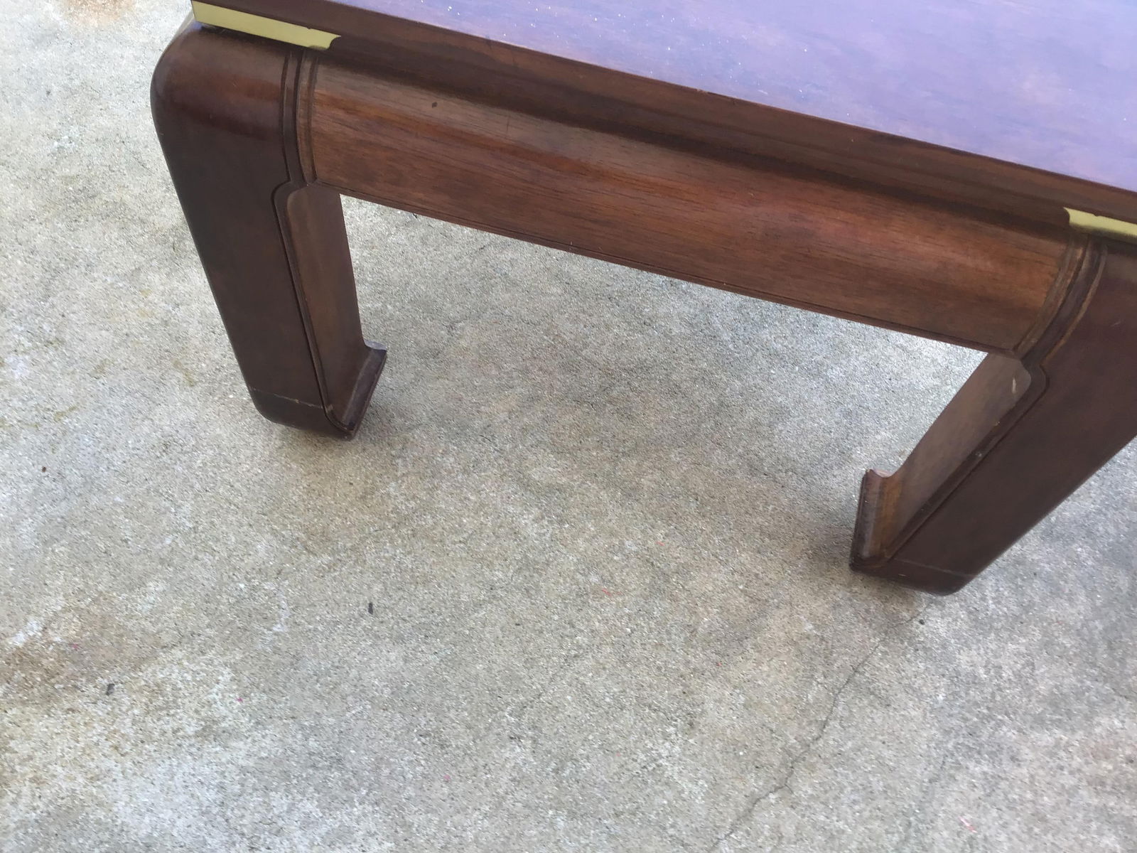 1970s Chinoiserie Style Console Table with benches - Set of 3 - 9