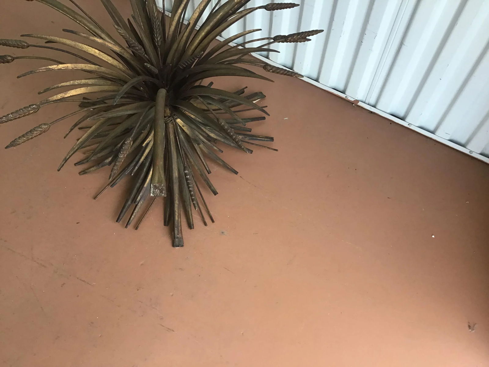 1970s Bronze Wheat Sheath Coffee Table Base - 5