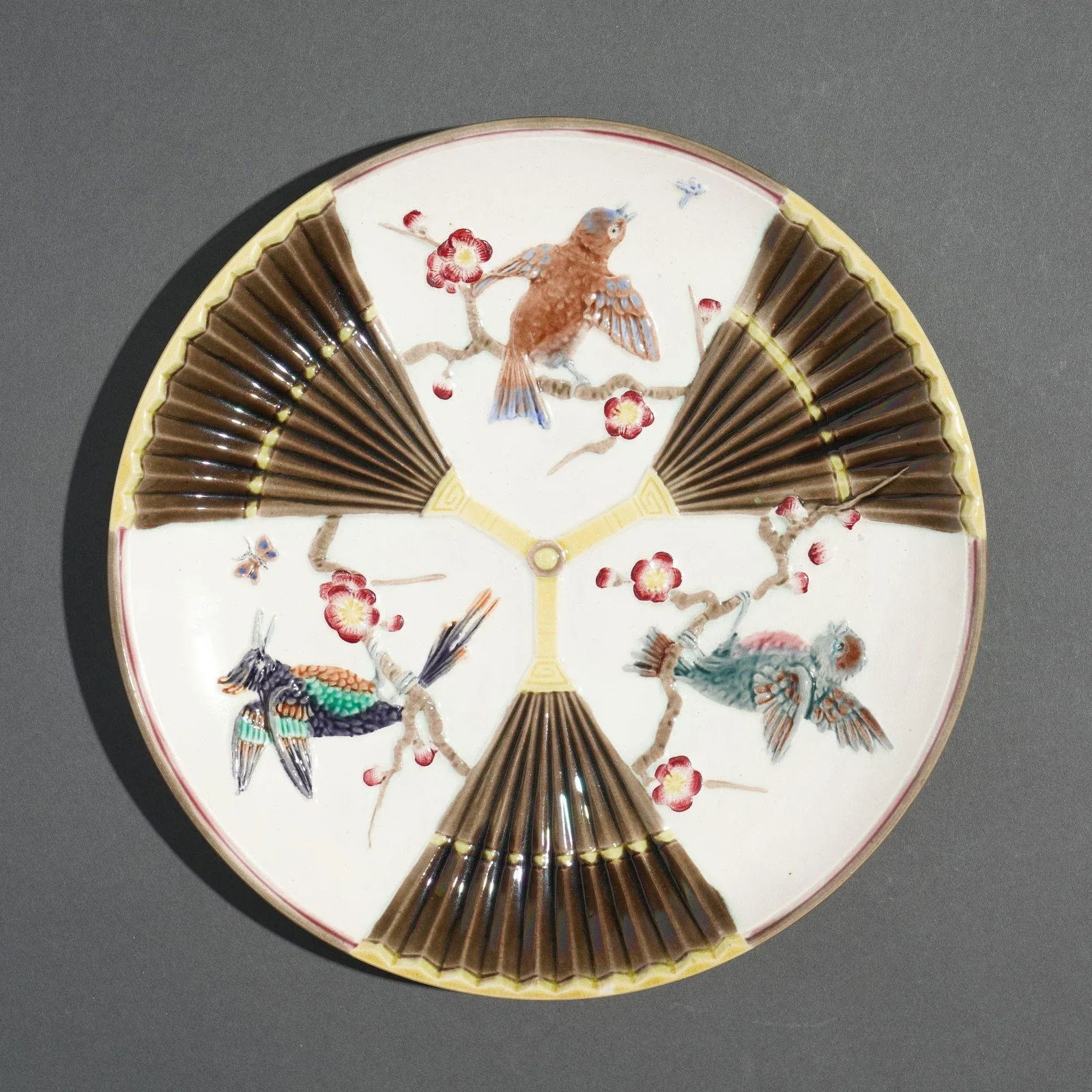 Polychrome Glazed Argenta Majolica Plate by Wedgwood, C. 1884 - 2