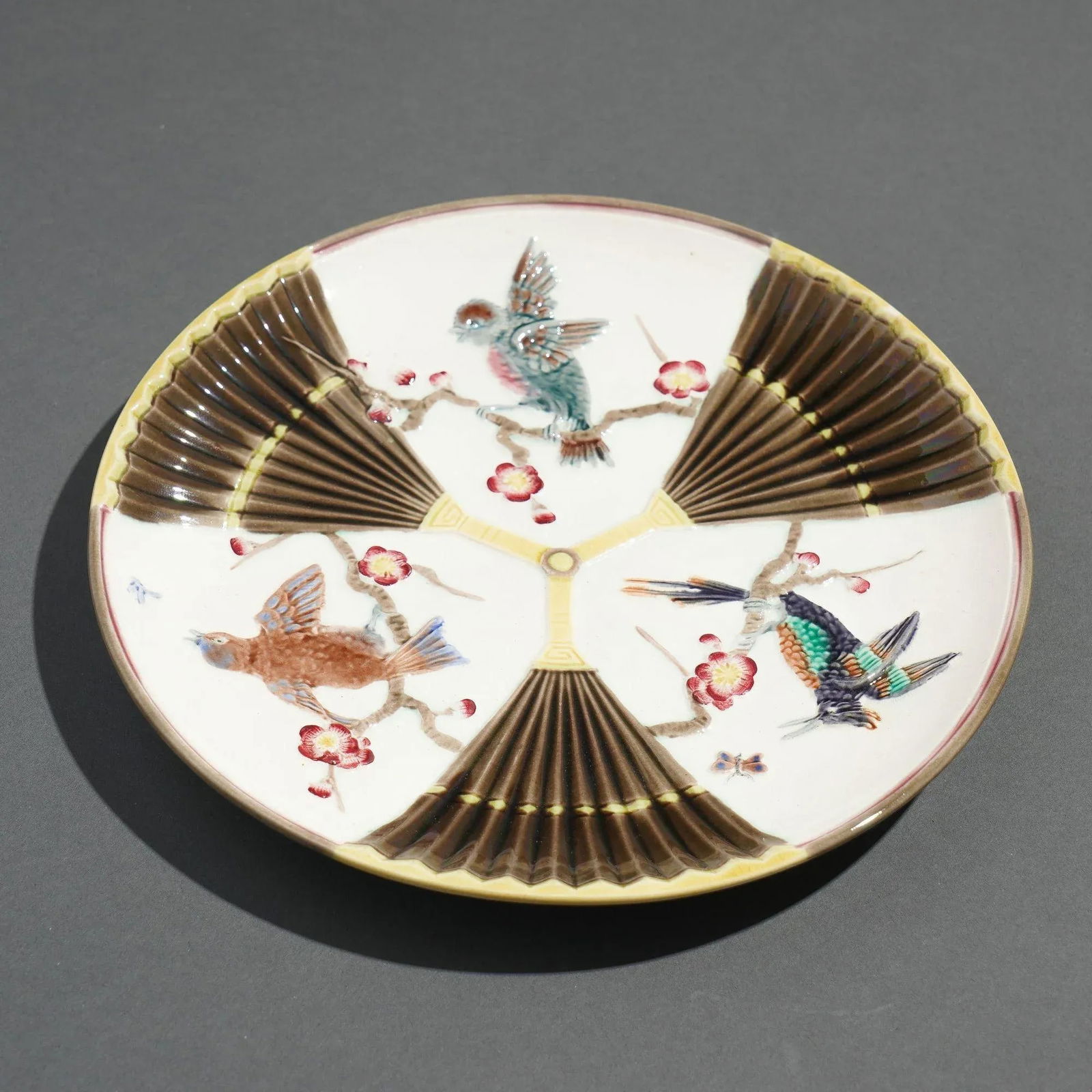 Polychrome Glazed Argenta Majolica Plate by Wedgwood, C. 1884 - 4