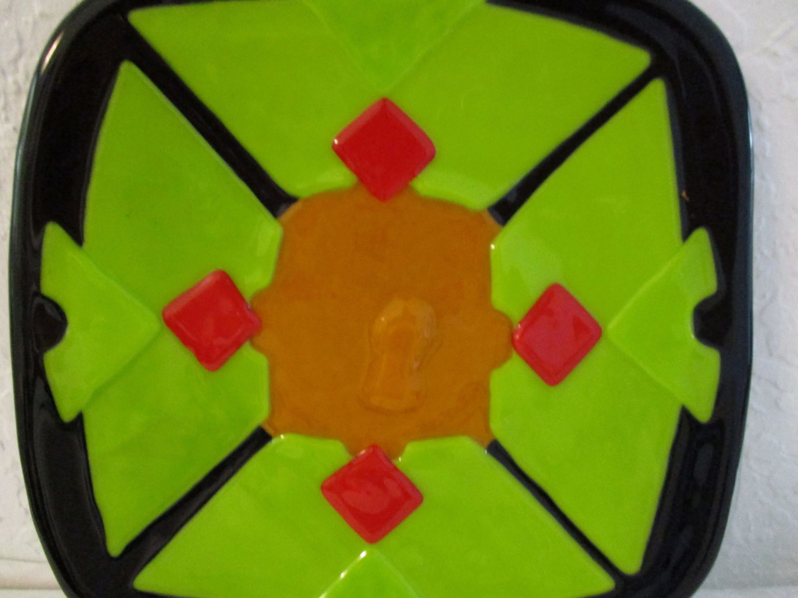 Mid-Century Fused Art Glass Dish - 4