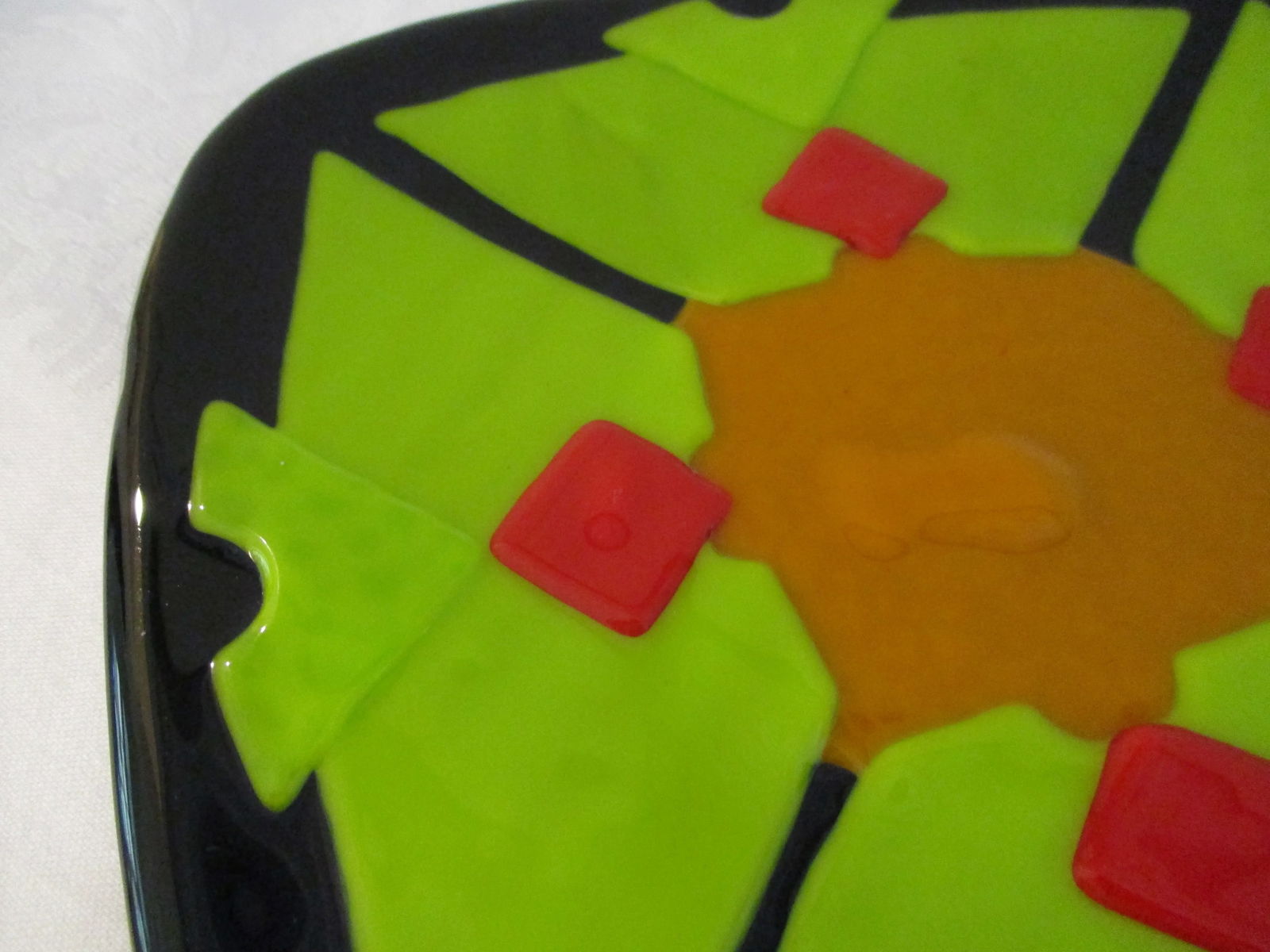 Mid-Century Fused Art Glass Dish - 5