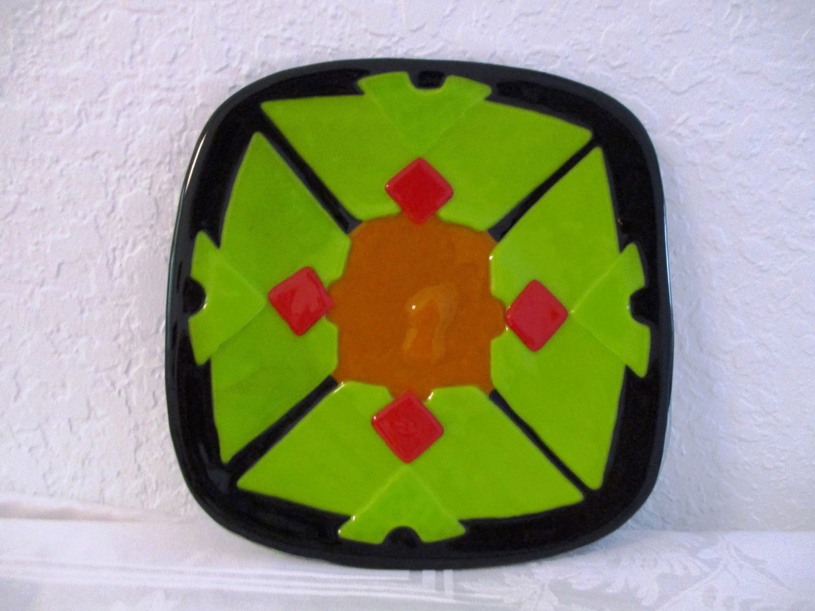 Mid-Century Fused Art Glass Dish - 6