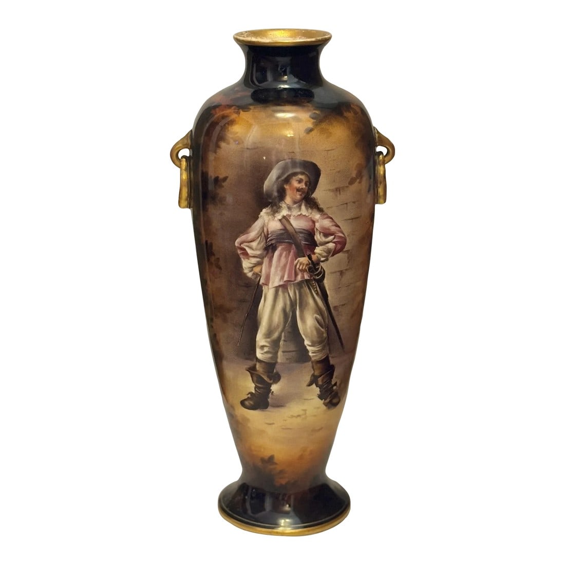 Late 19th Century Royal Bonn German Porcelain Portrait Vase: This 19th century "Royal Bonn" German porcelain collectible vase showcases timeless craftsmanship and enduring beauty through the art of pottery. Markings and Identification: Royal Bonn pieces are typ