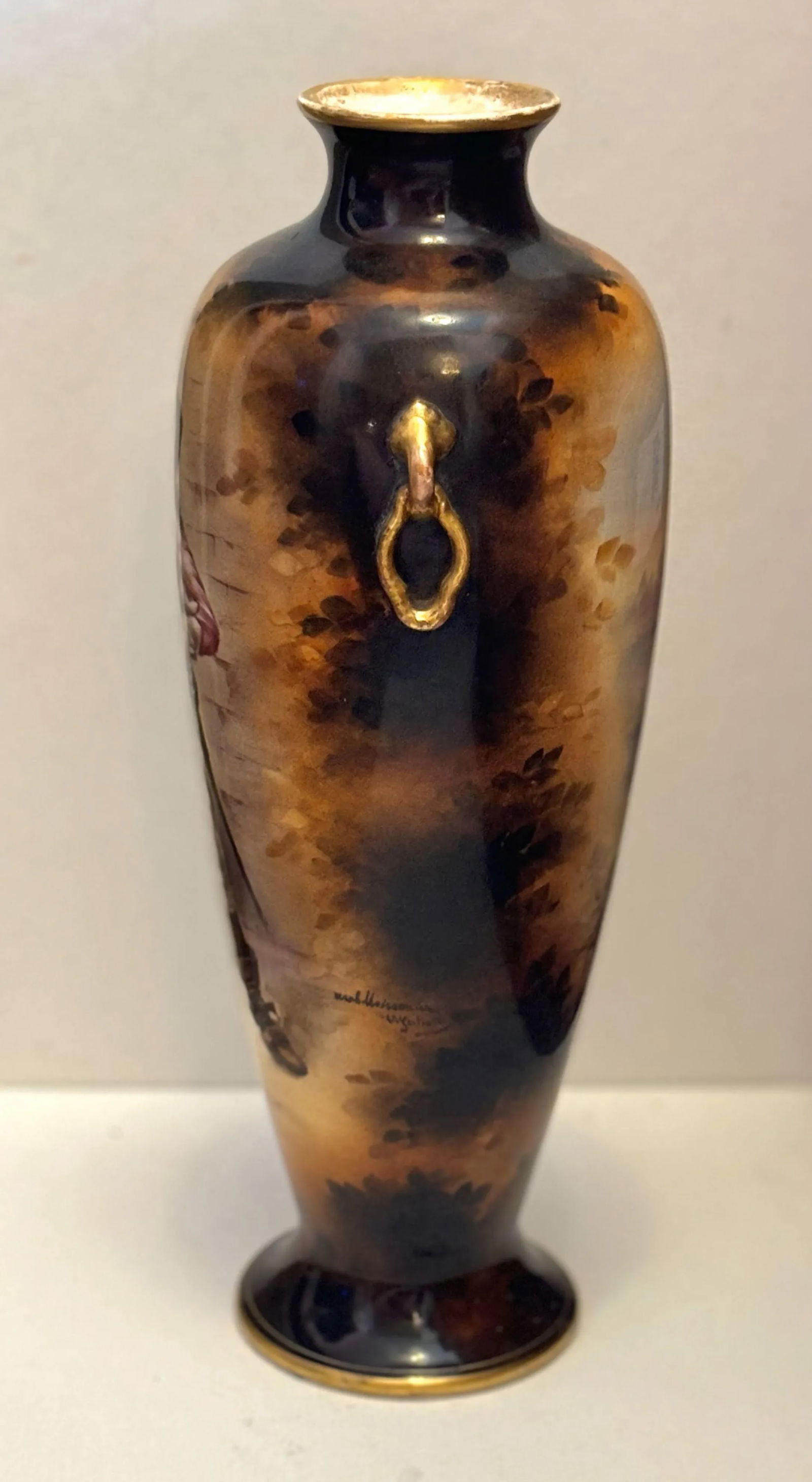 Late 19th Century Royal Bonn German Porcelain Portrait Vase - 2