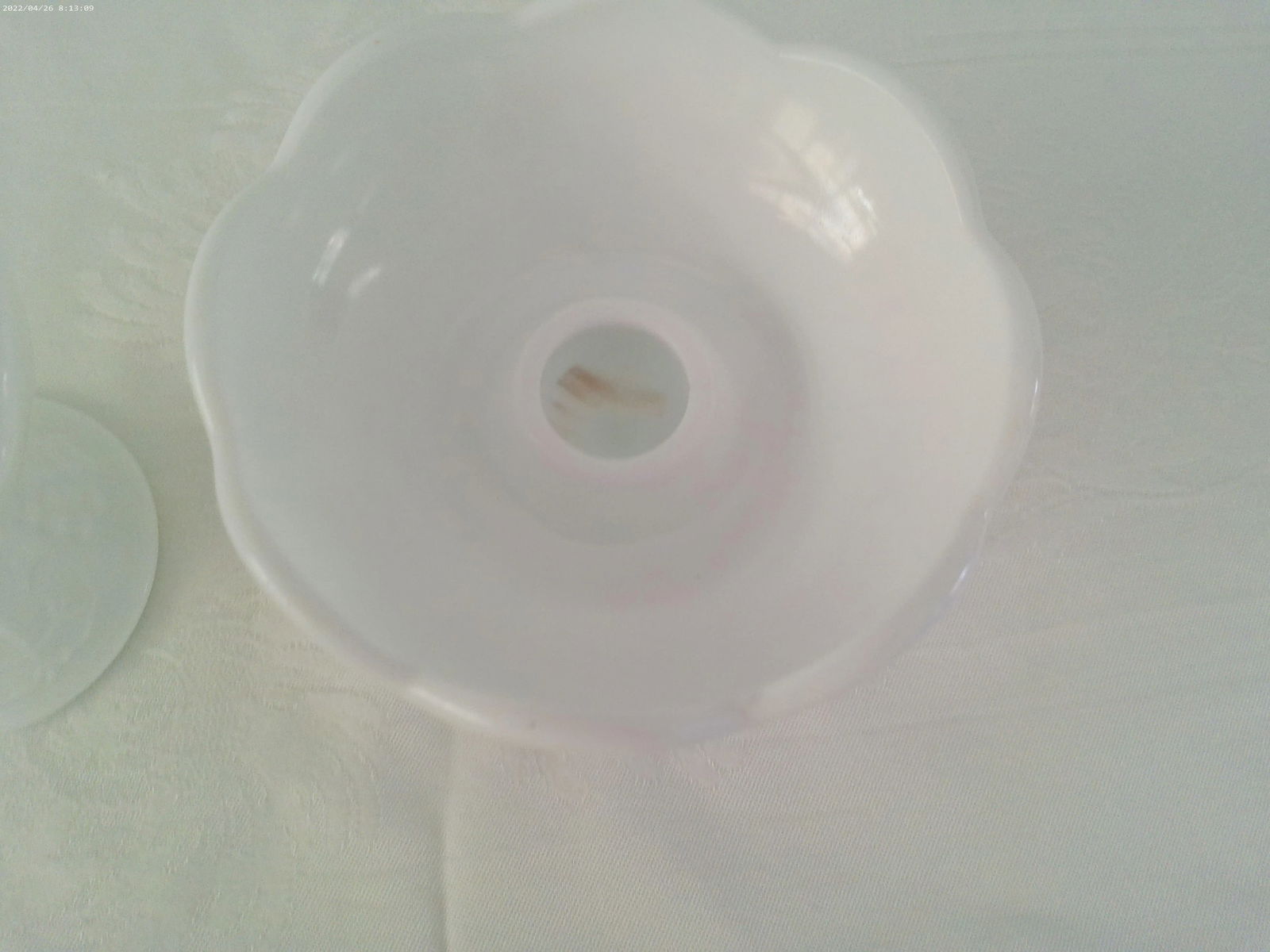 Mid-Century Harvest Grape Milk Glass Candle Holders, a Pair - 4