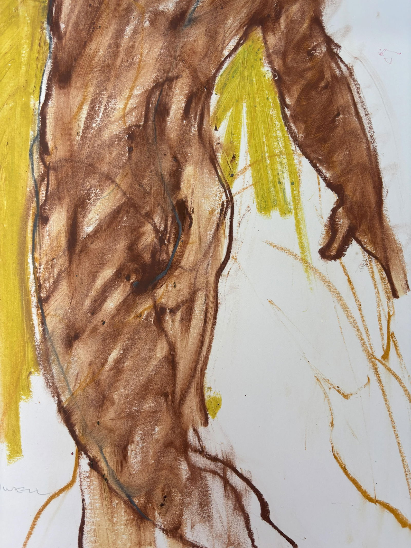 Late 20th Century Jack Meanwell Figural Nude, Oil Pastel - 3