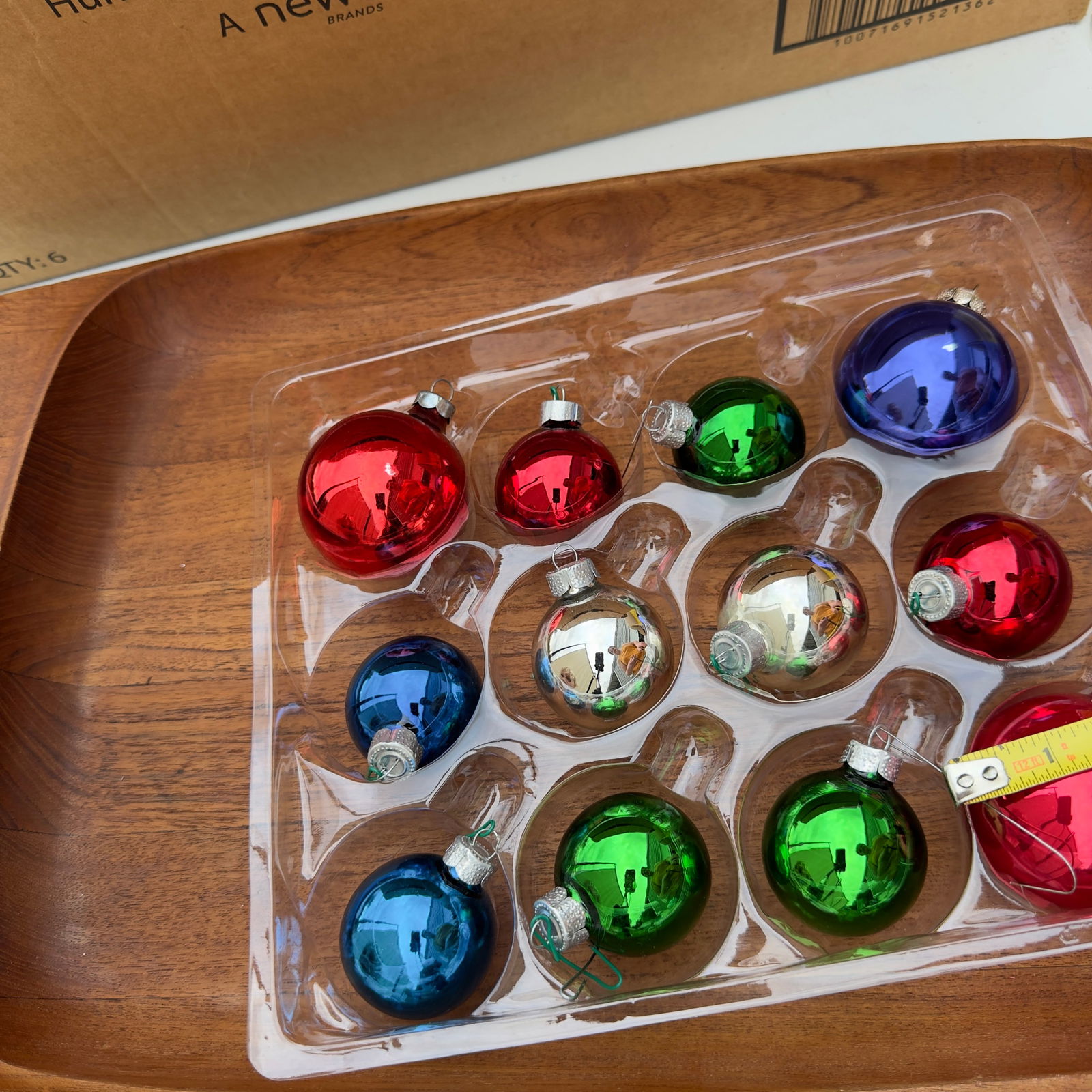 1970s Mercury Glass Christmas Ornaments- 12 Ornaments - 3