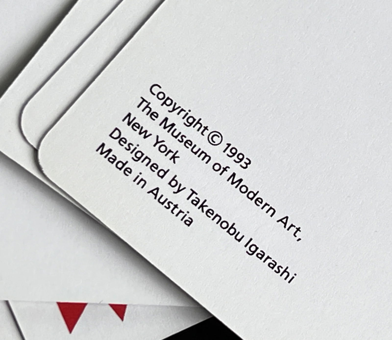 Vintage Takenobu Igarashi for Museum of Modern Art Nyc Playing Cards - 4