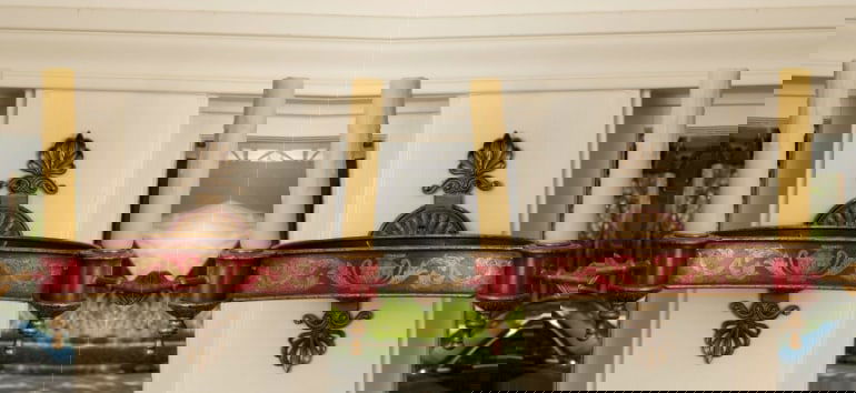 Pair of French Empire Style or Neoclassical Style Bronze and Tole Sconces - 10