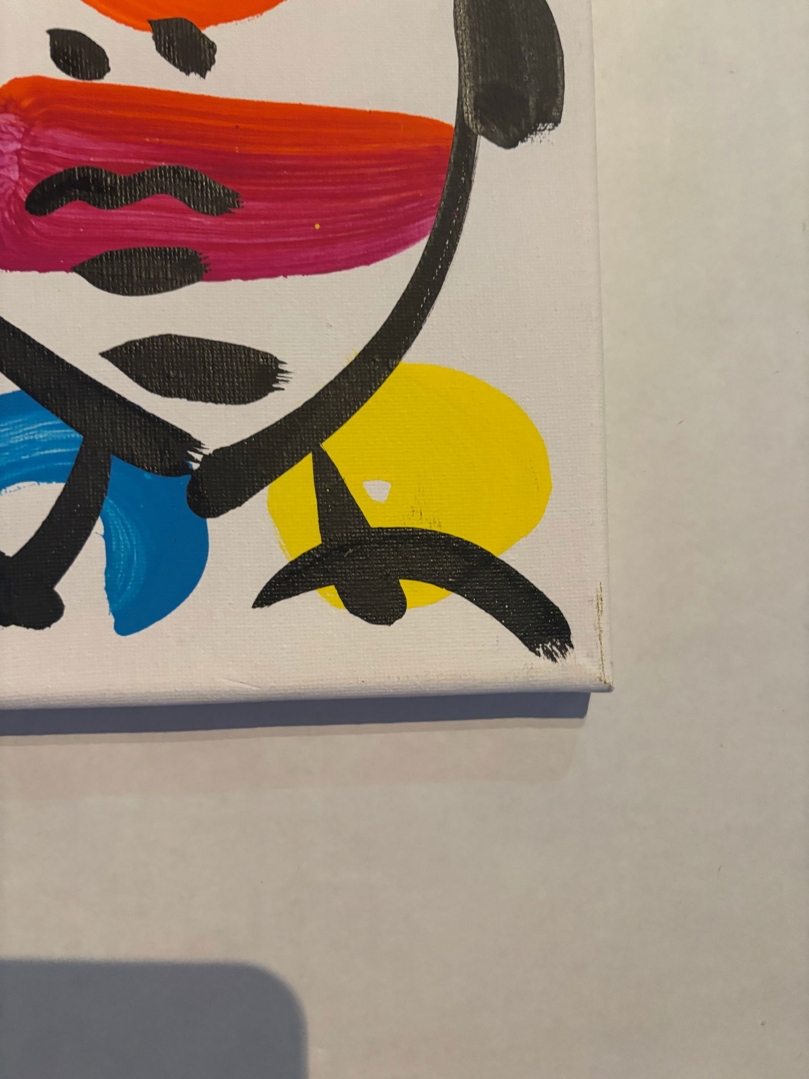 Abstract Geometric Portrait Painting on Canvas, Peter Keil - 4